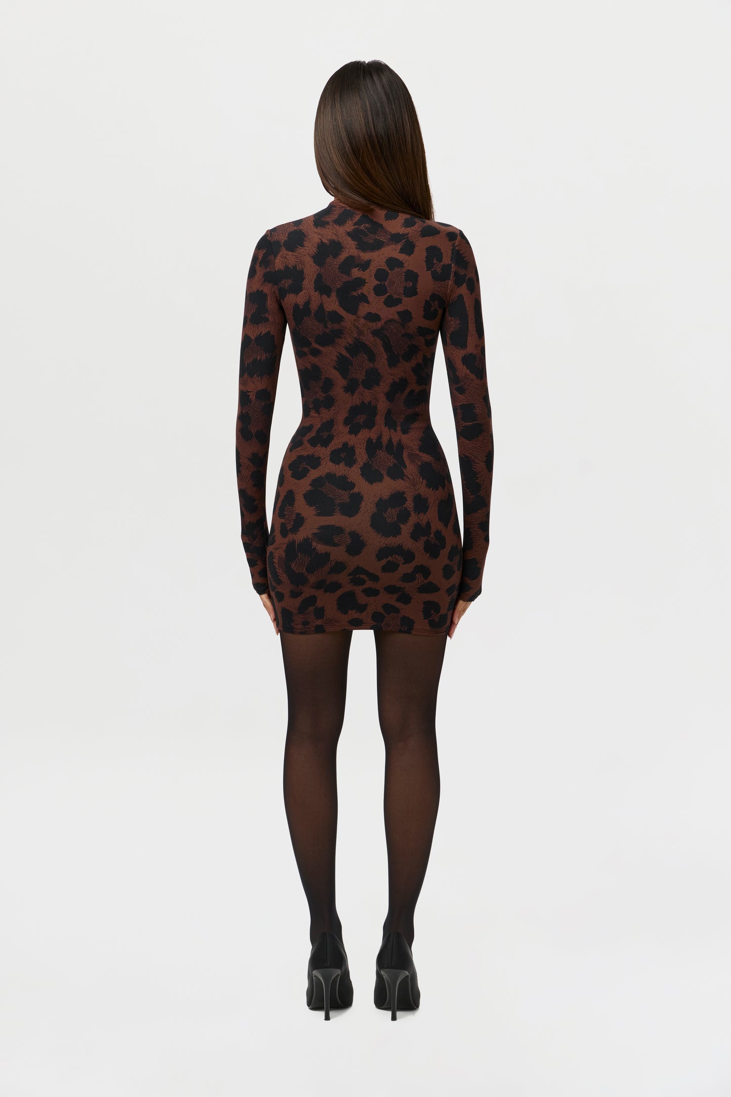 Naked Print Mini Dress