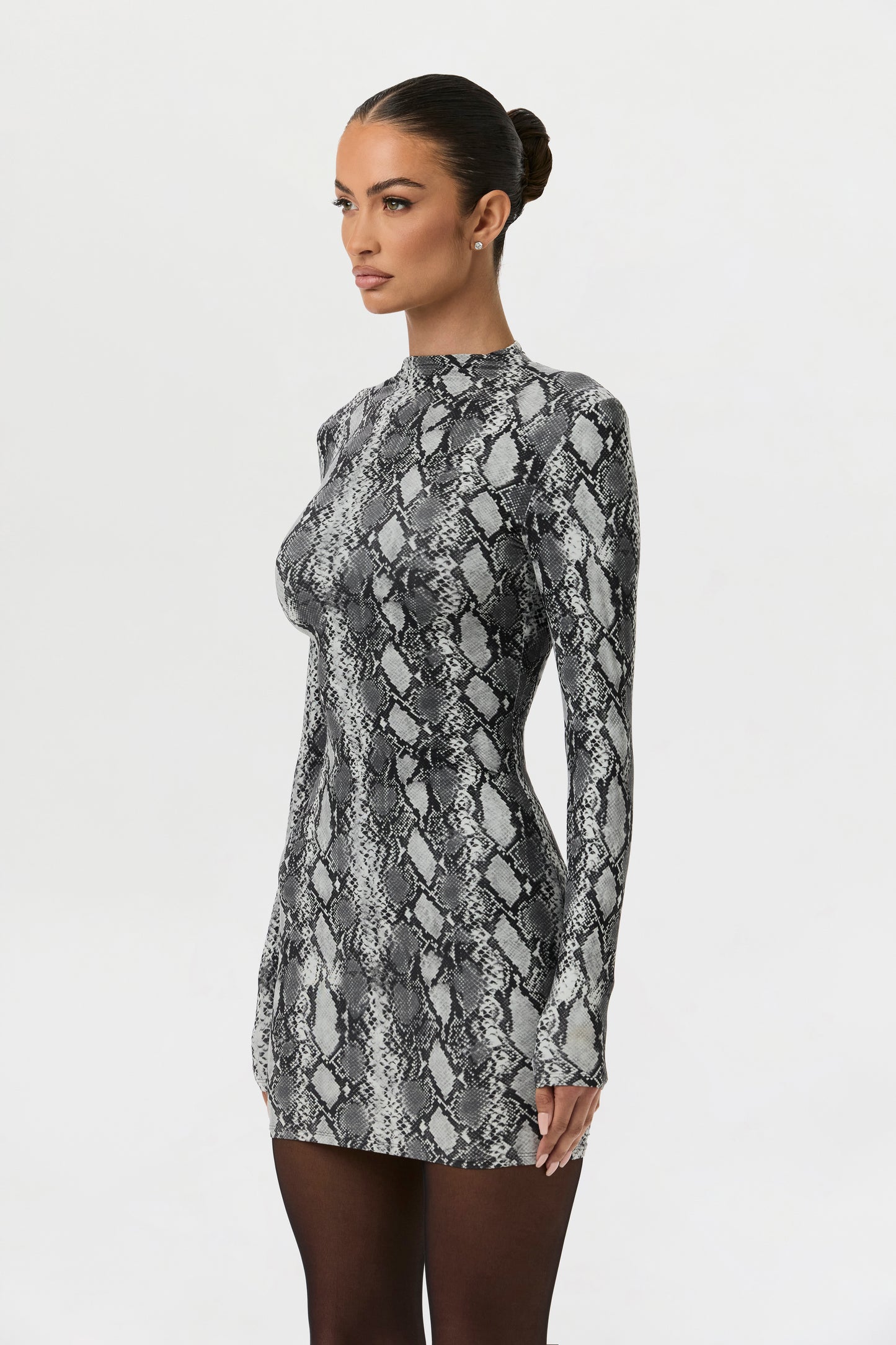 Naked Print Mini Dress