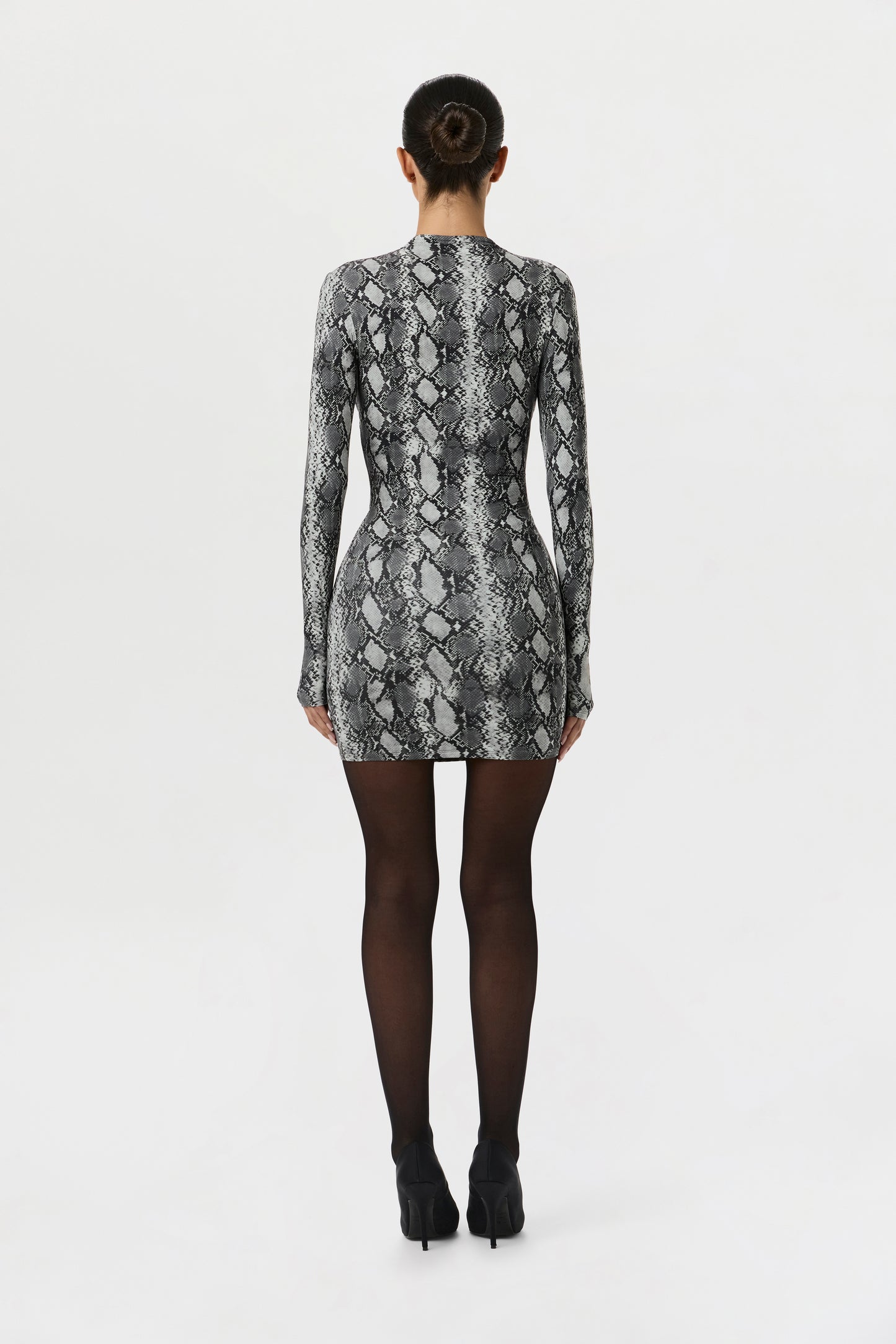 Naked Print Mini Dress