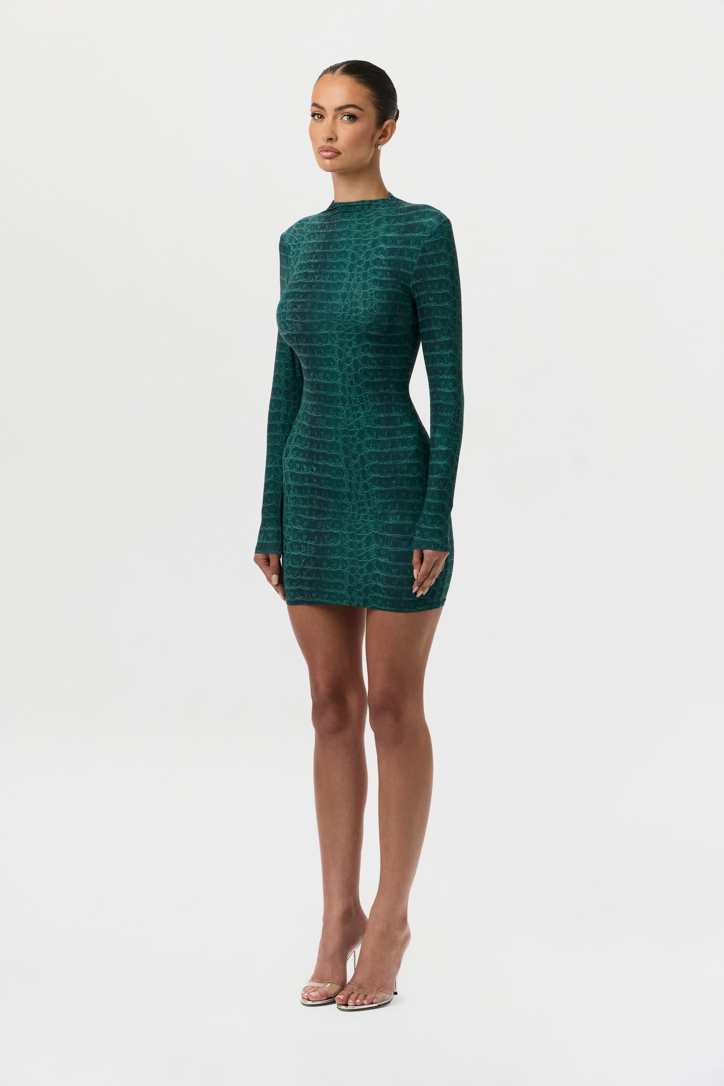 Naked Print Mini Dress