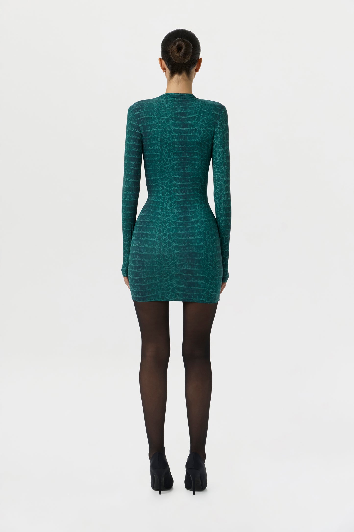 Naked Print Mini Dress