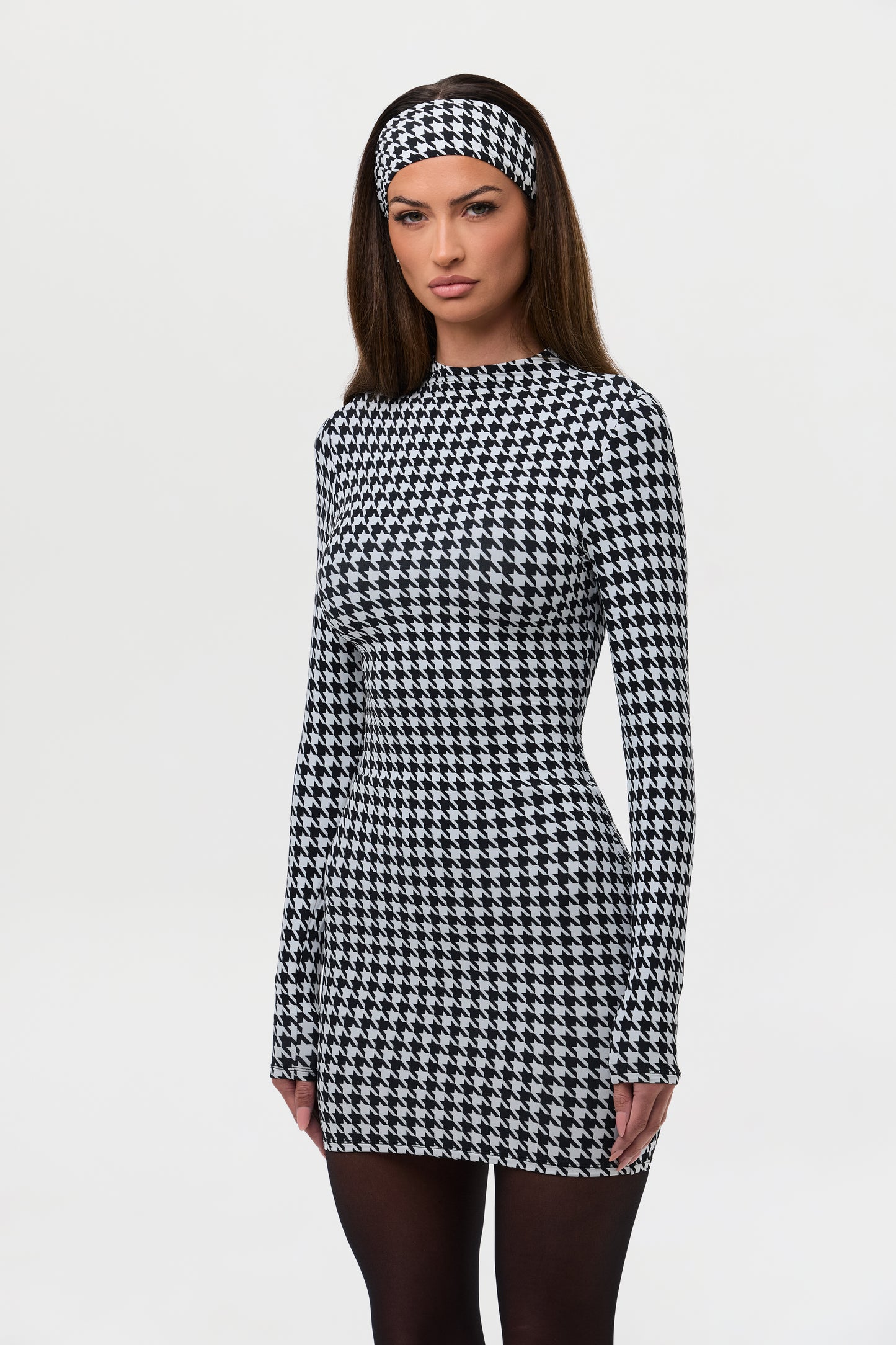 Naked Animal Print Mini Dress