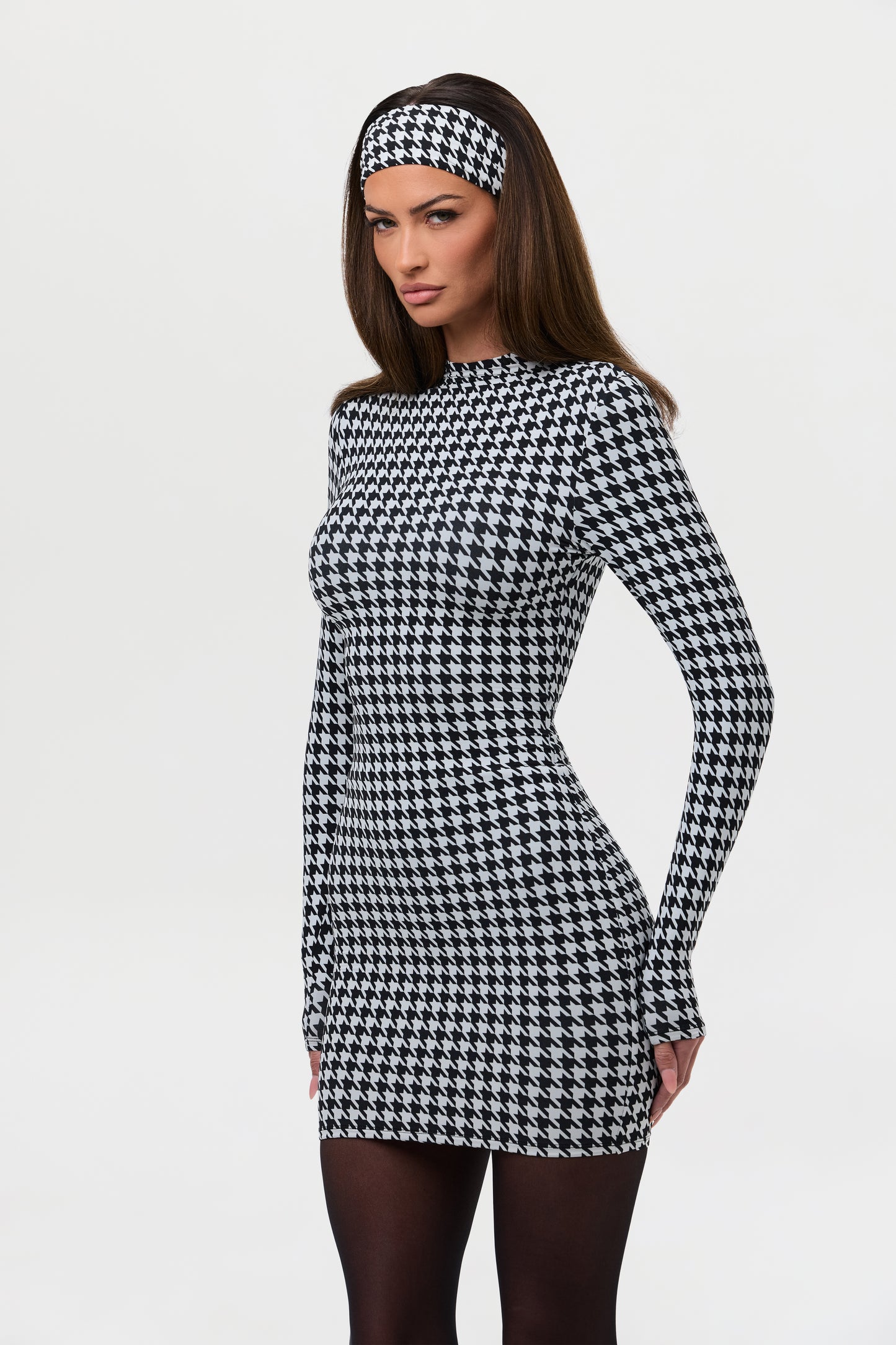 Naked Animal Print Mini Dress