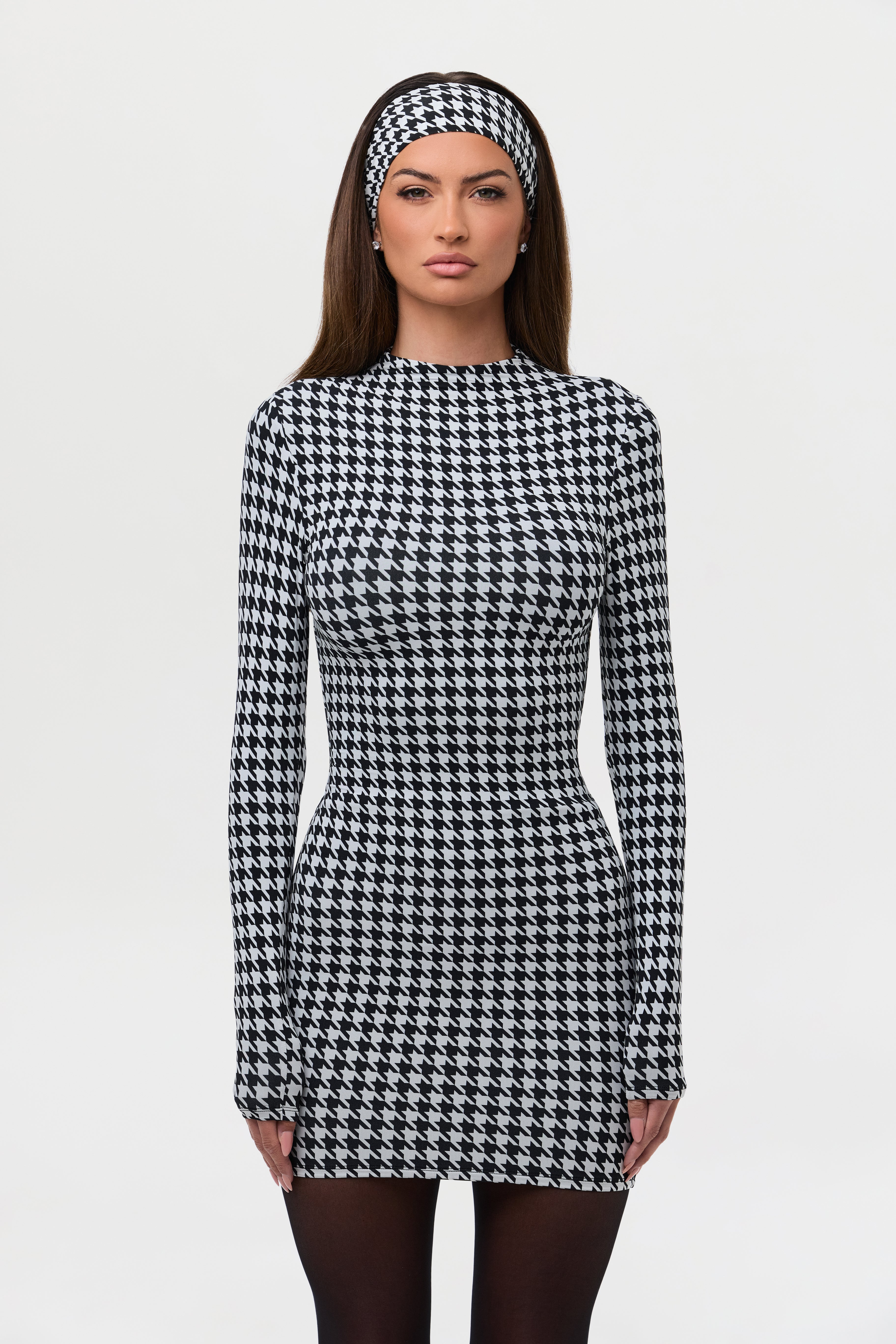 Naked Print Mini Dress