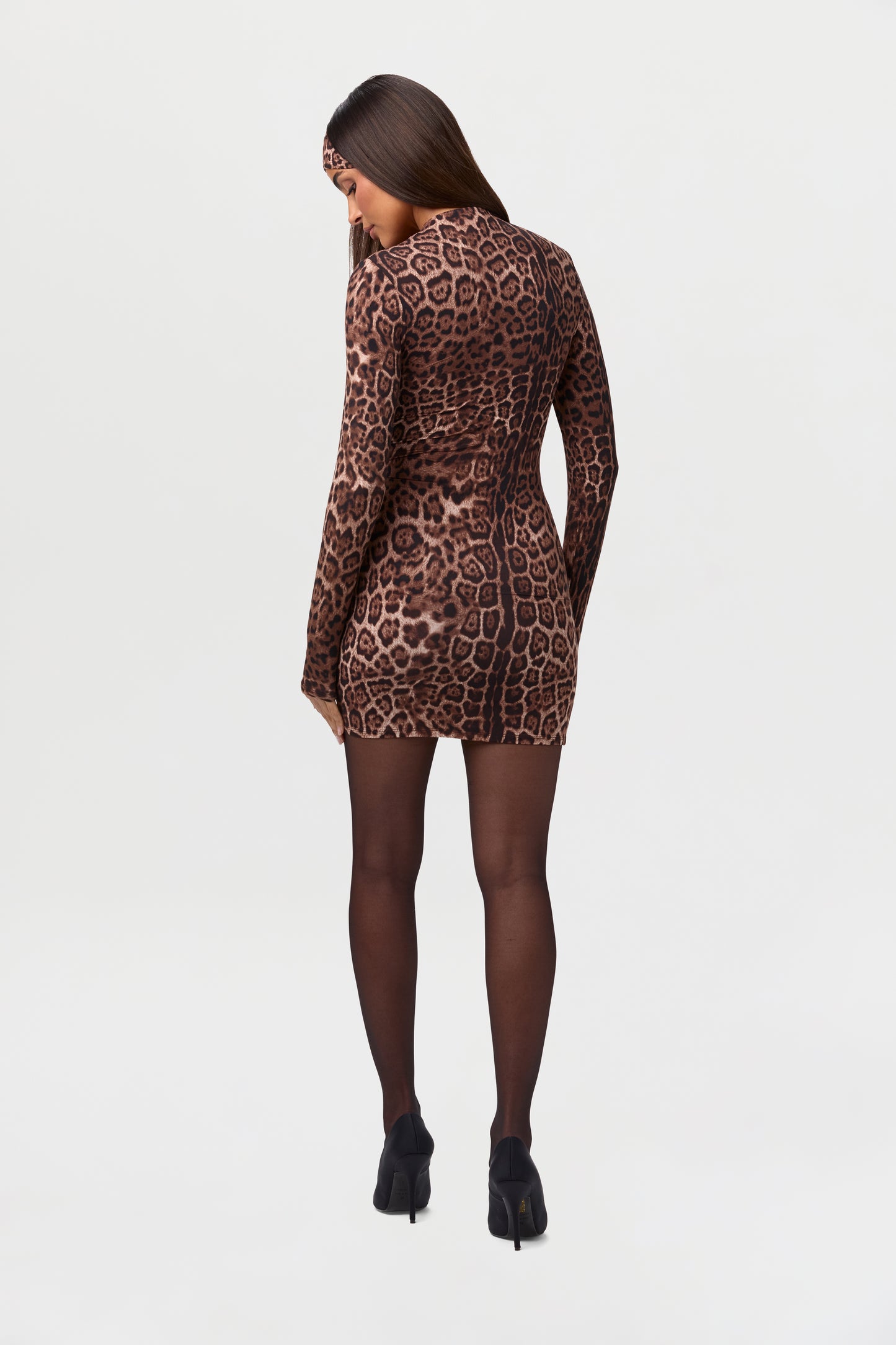 Naked Print Mini Dress