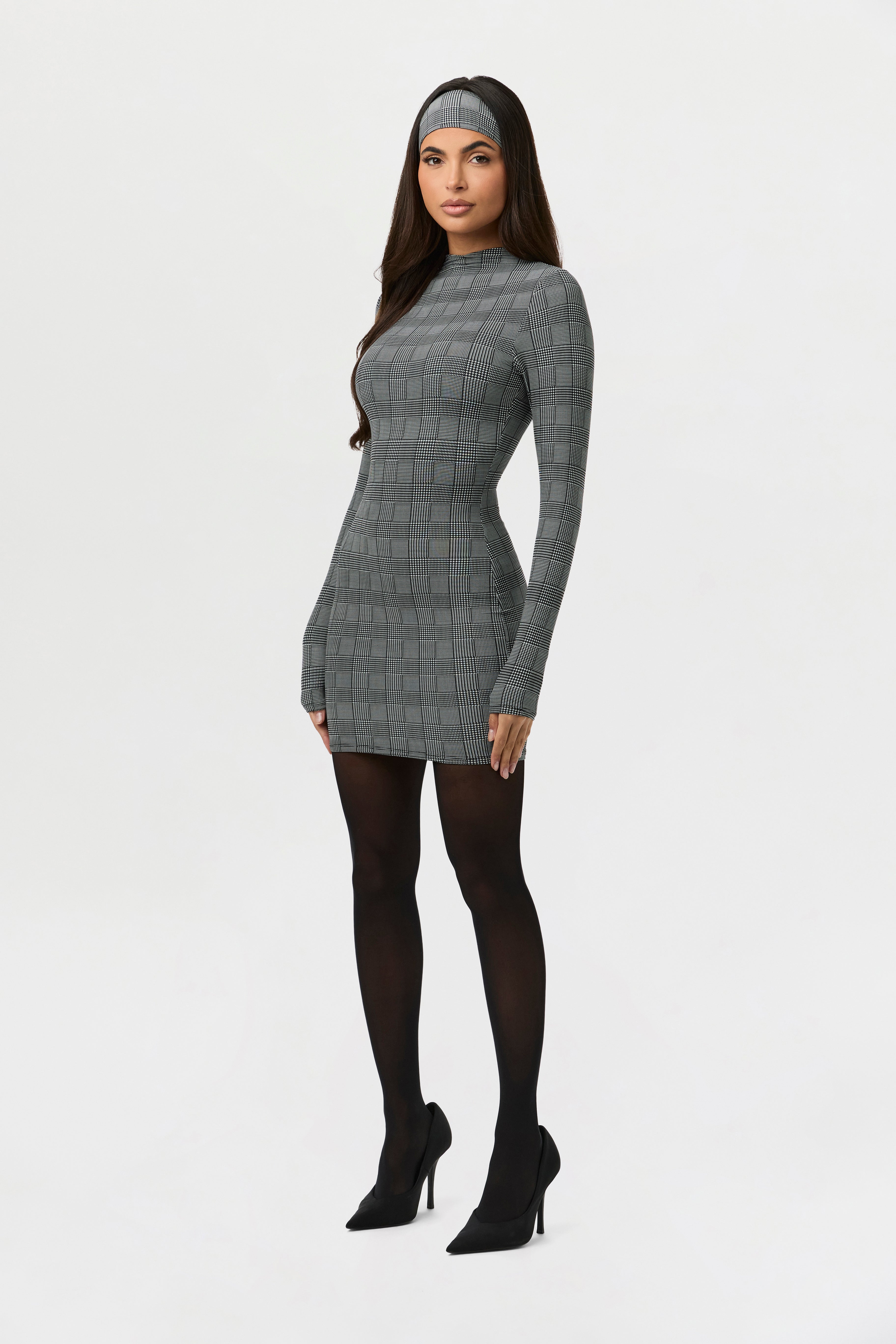 Naked Print Mini Dress