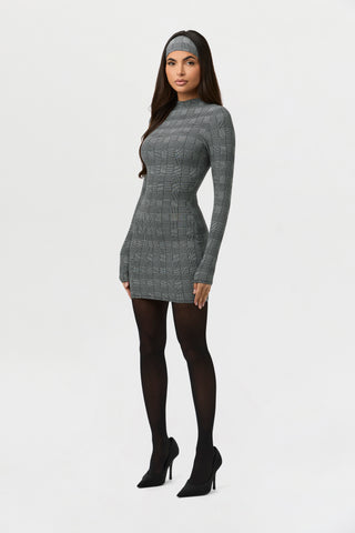 Naked Print Mini Dress