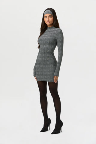 Naked Print Mini Dress