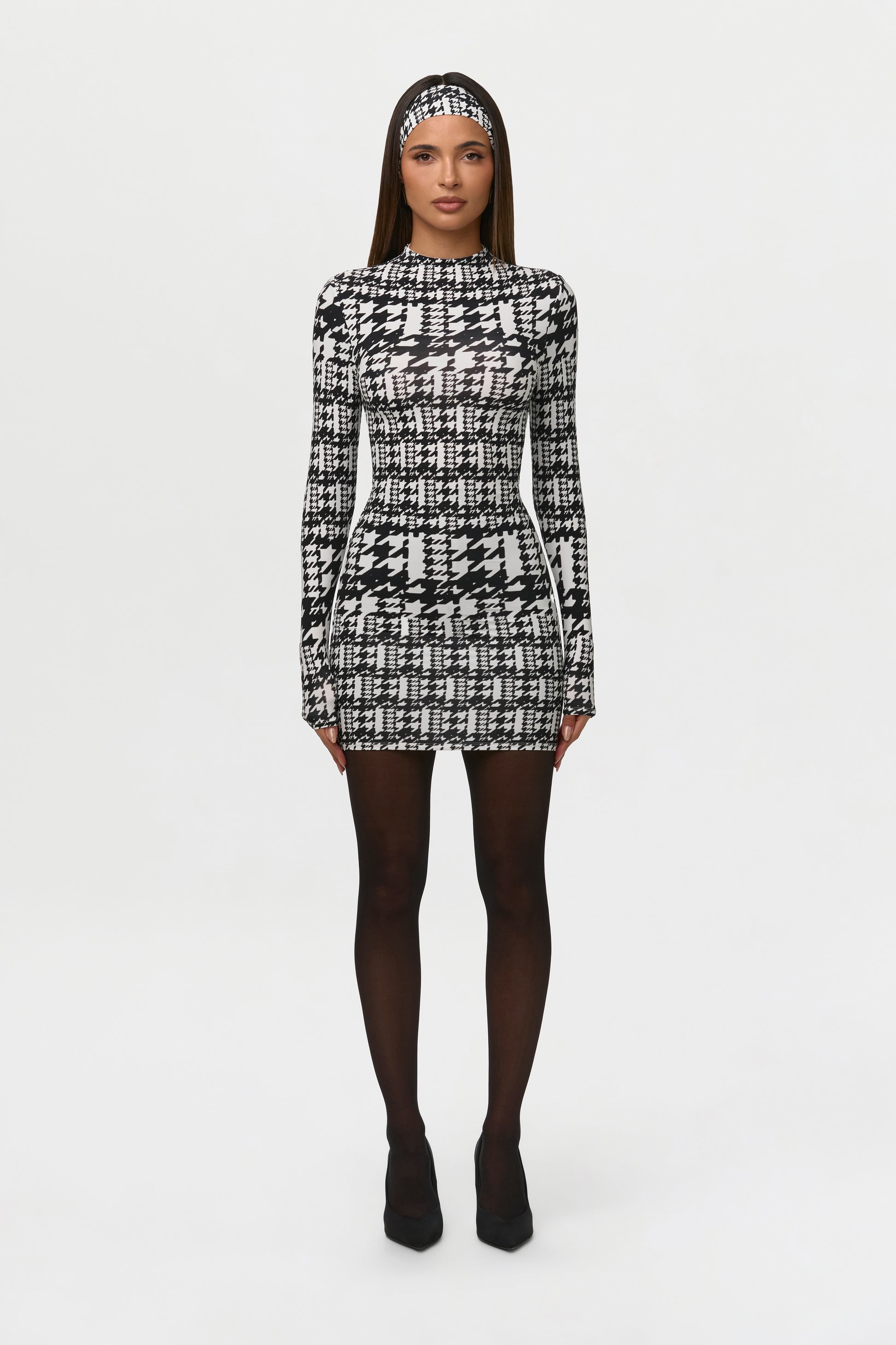 Naked Print Mini Dress