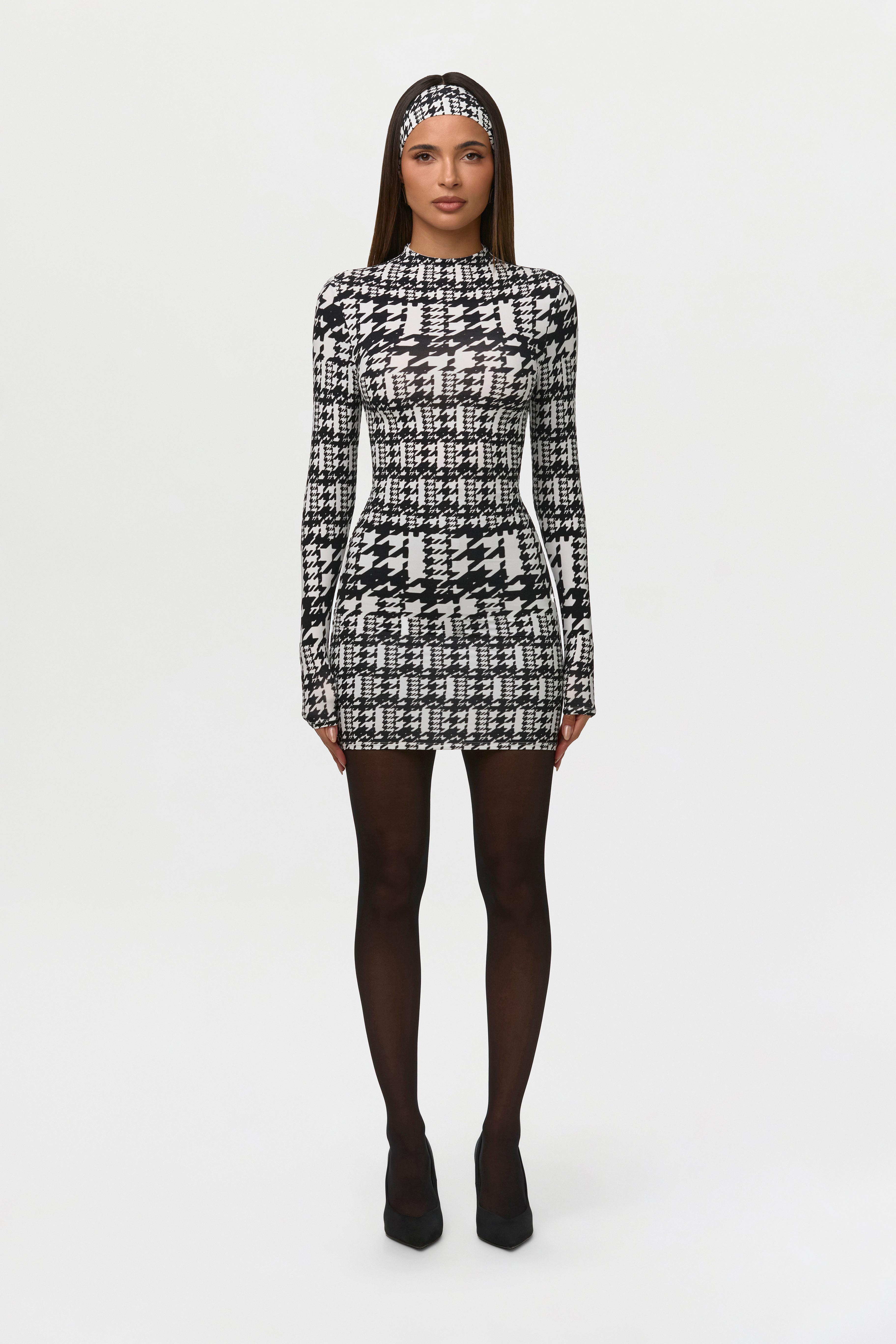 Naked Print Mini Dress