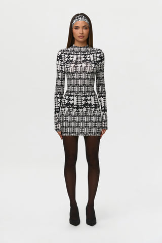Naked Print Mini Dress