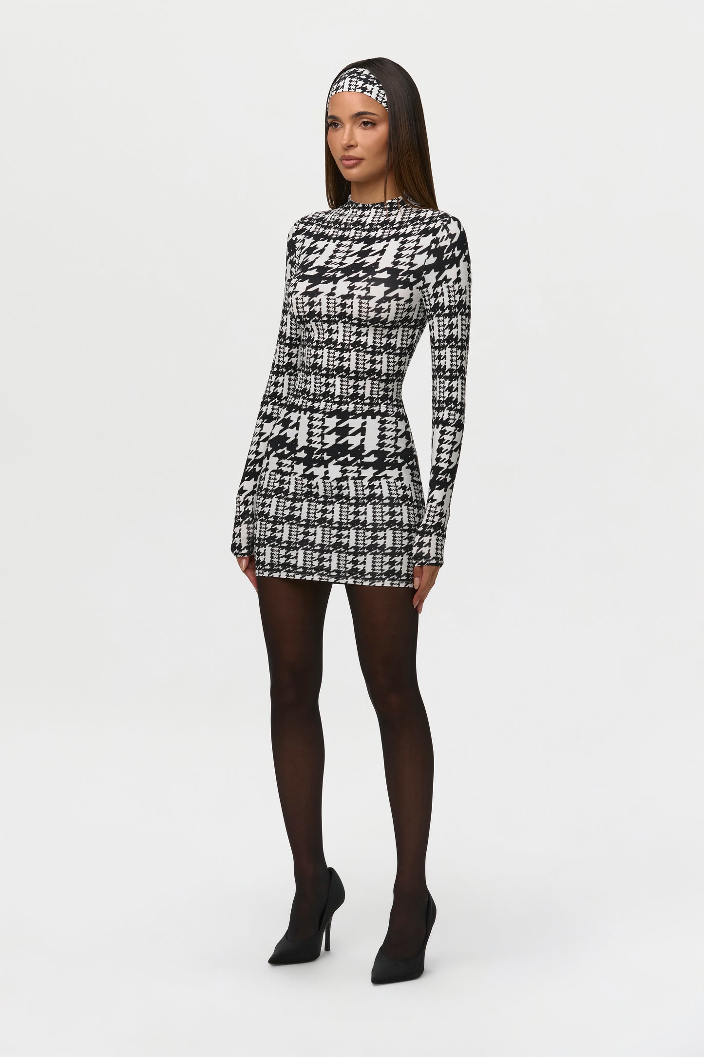 Naked Print Mini Dress