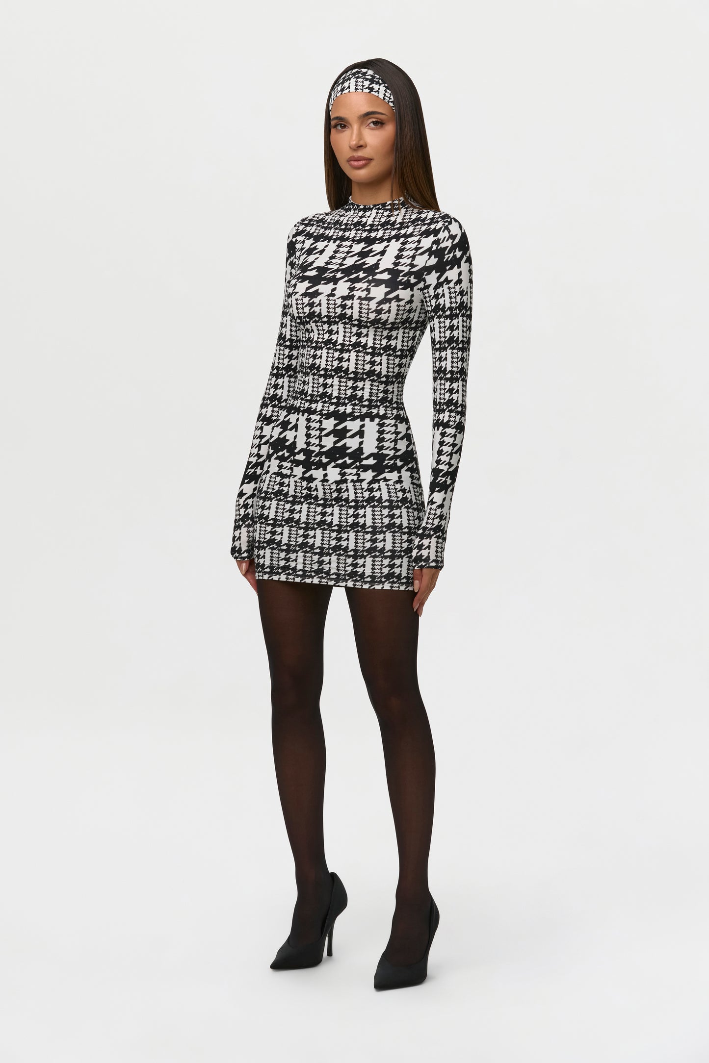 Naked Print Mini Dress