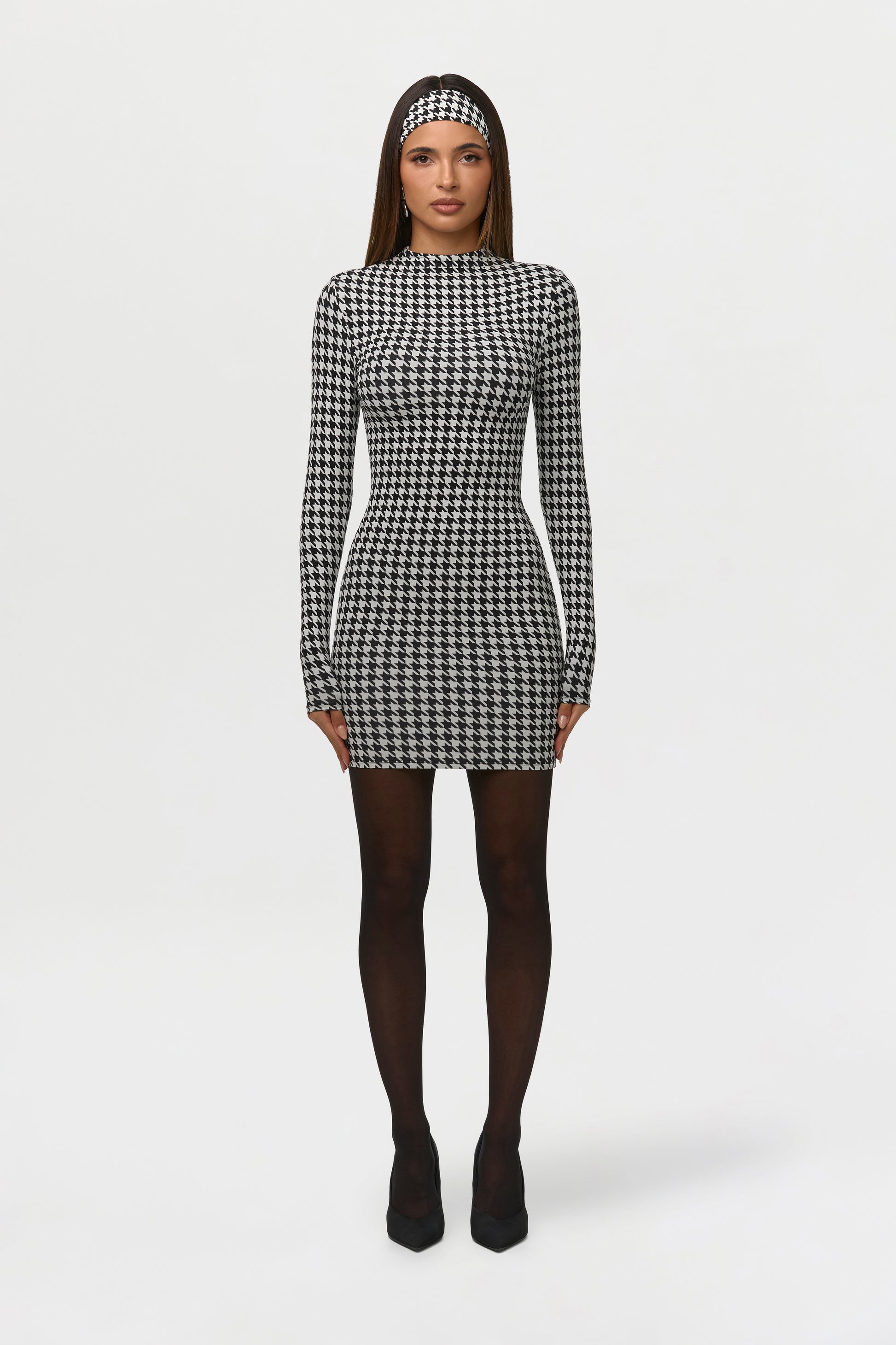 Naked Print Mini Dress