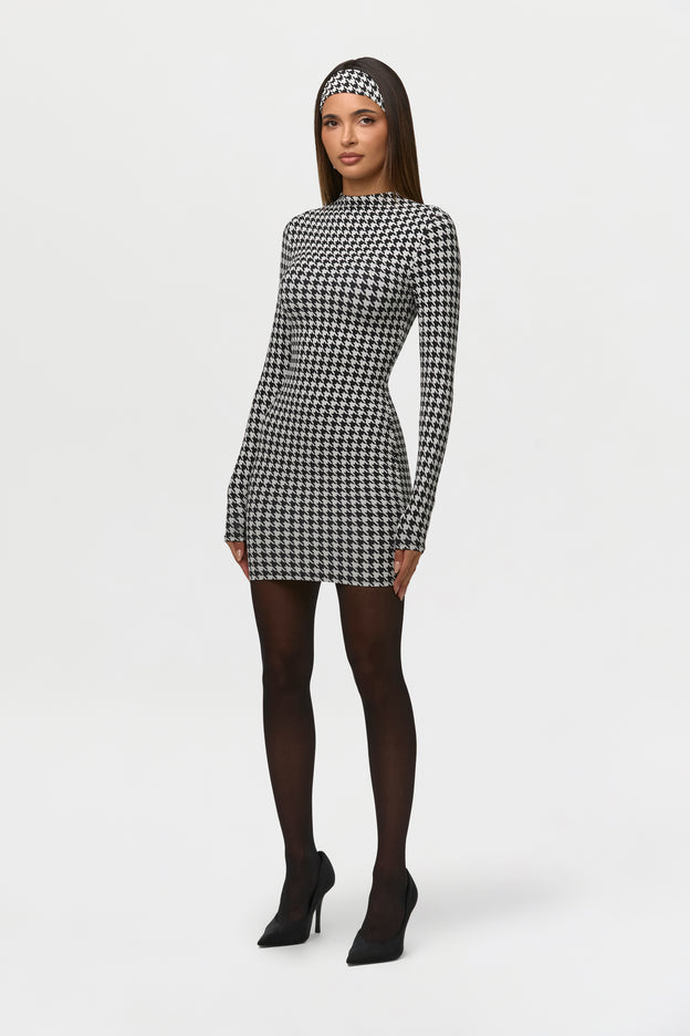 Naked Print Mini Dress