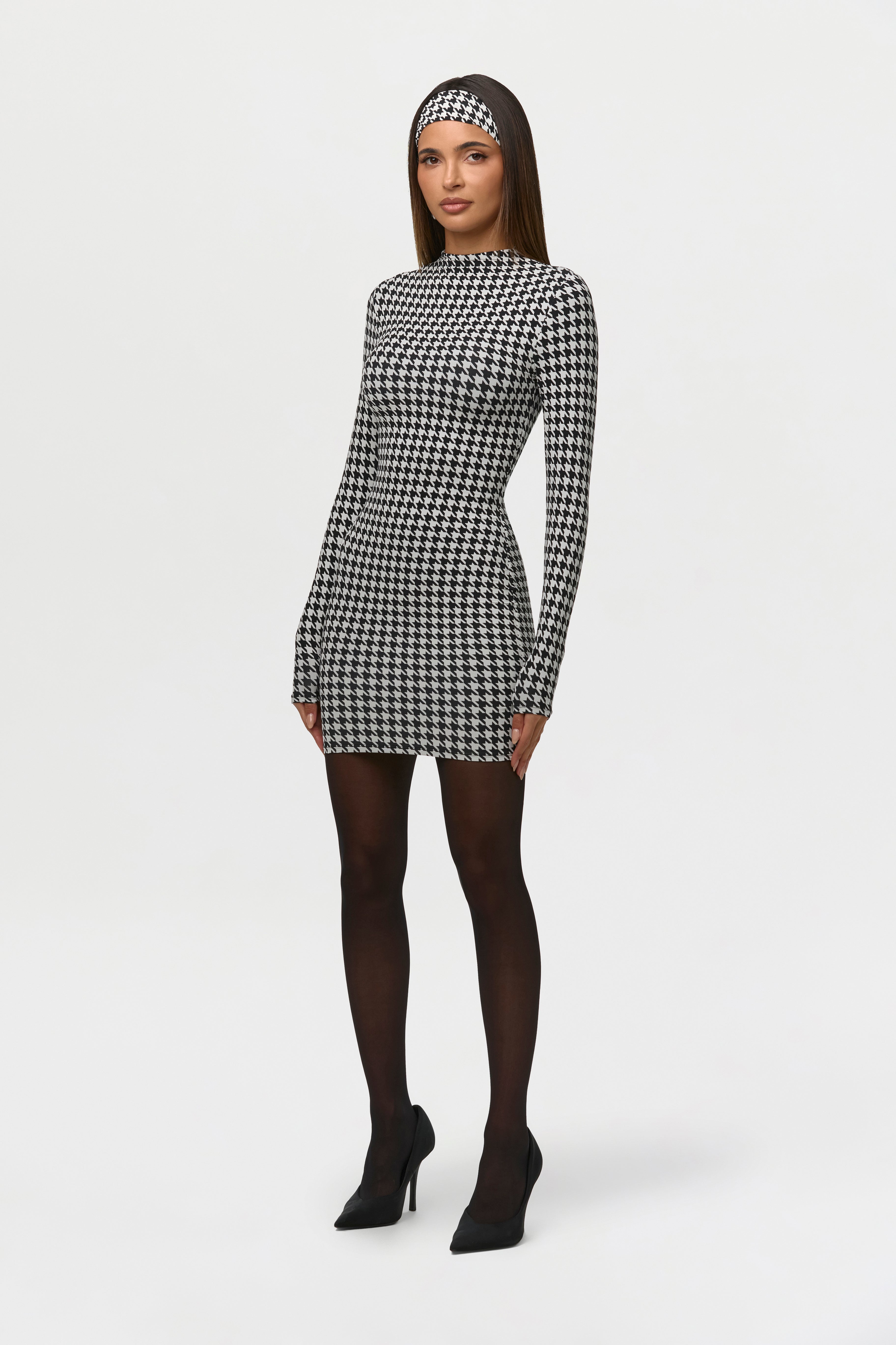 Naked Print Mini Dress