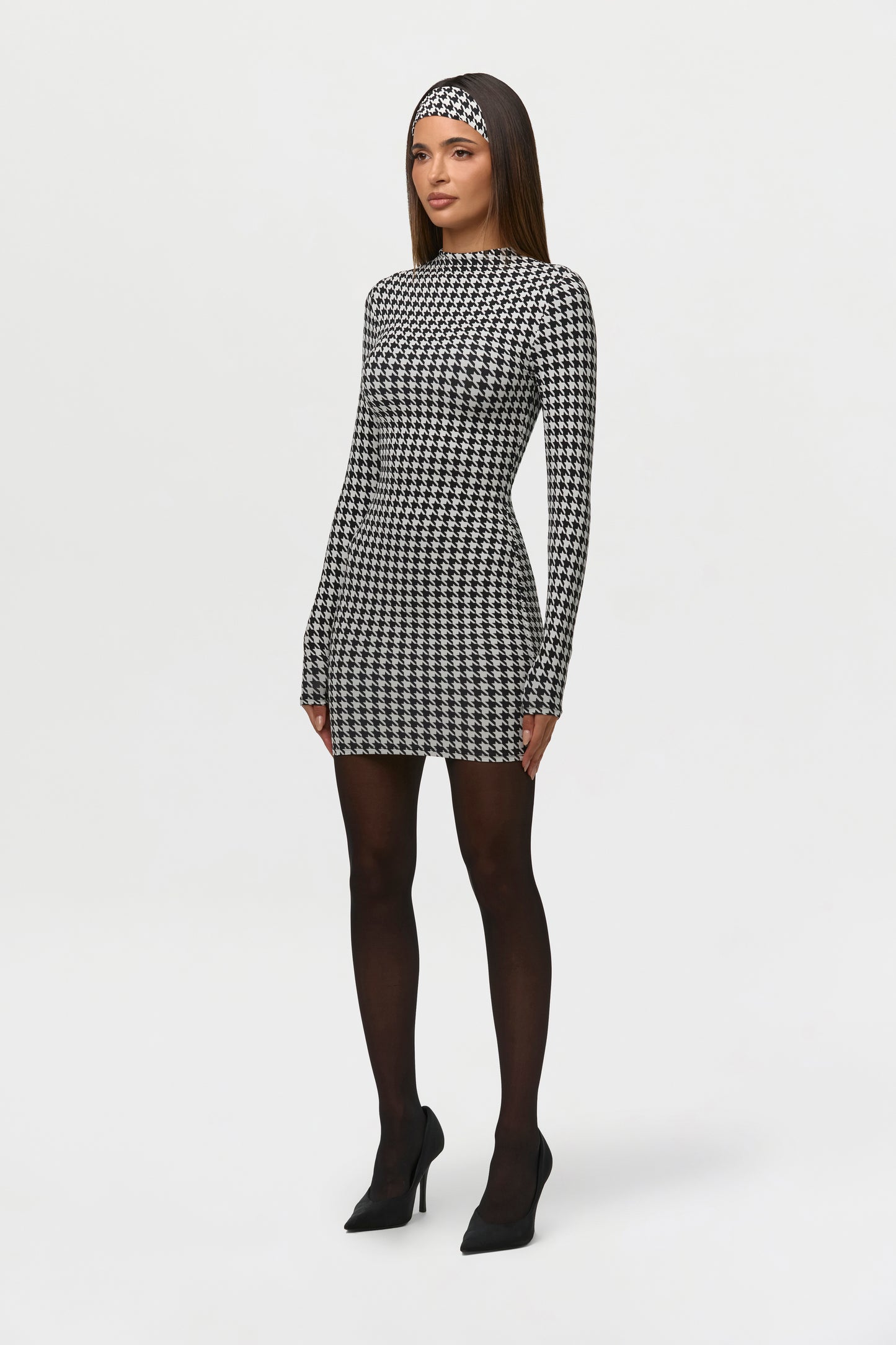 Naked Print Mini Dress