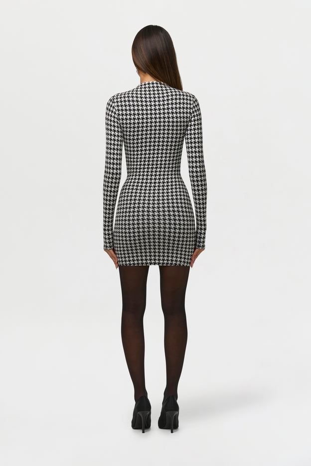 Naked Print Mini Dress