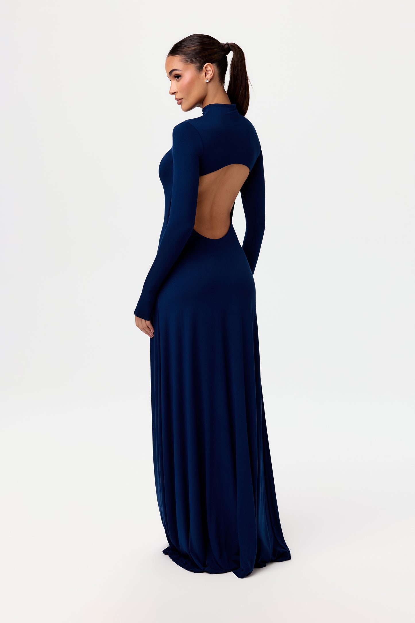 Smooth Open Back Maxi Dress