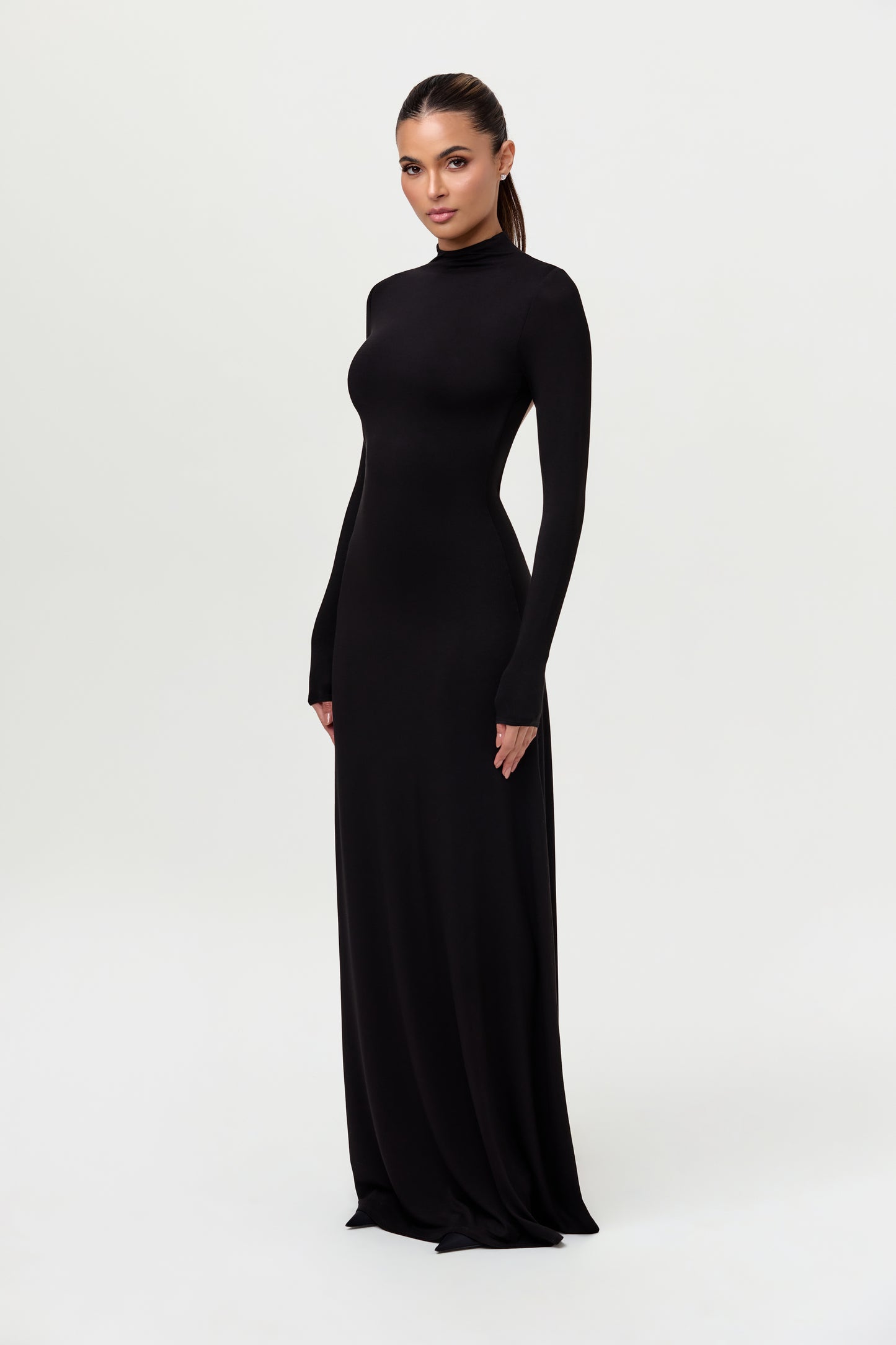 Smooth Open Back Maxi Dress