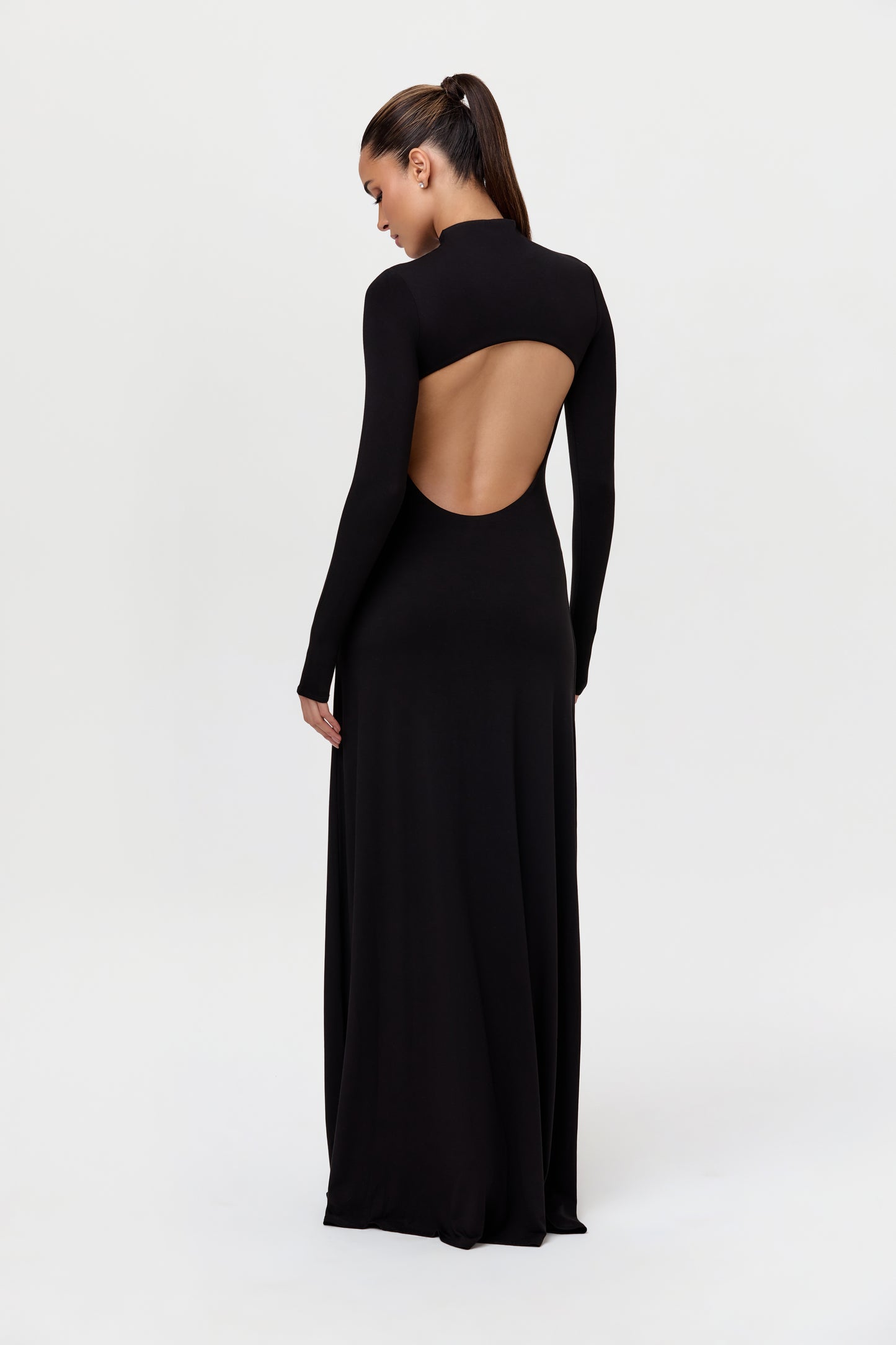 Smooth Open Back Maxi Dress