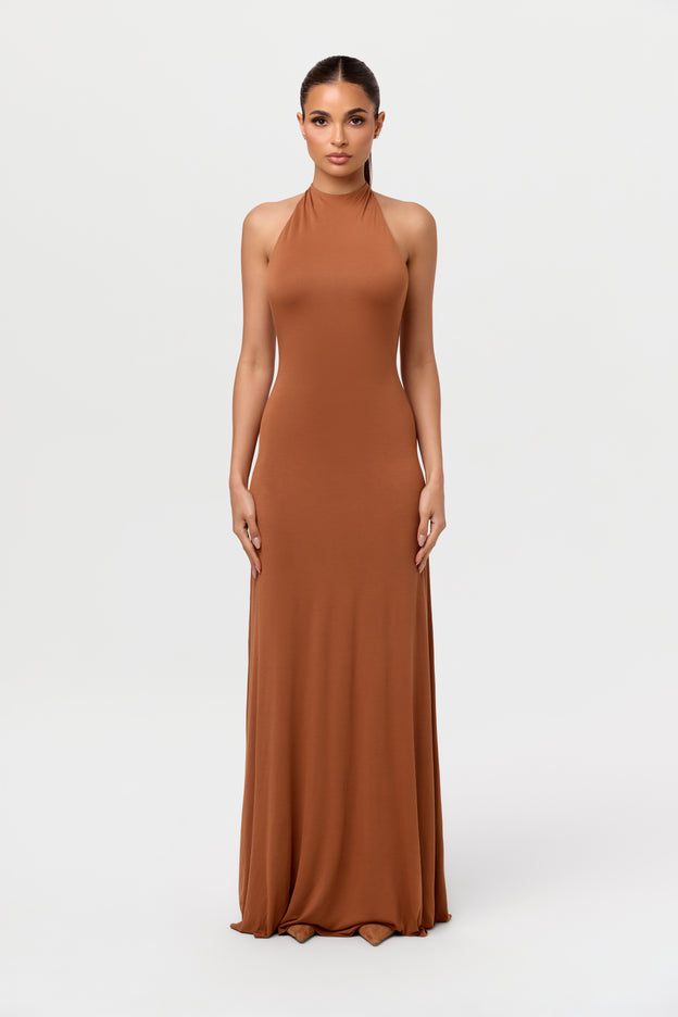 Modal Halter Maxi Dress