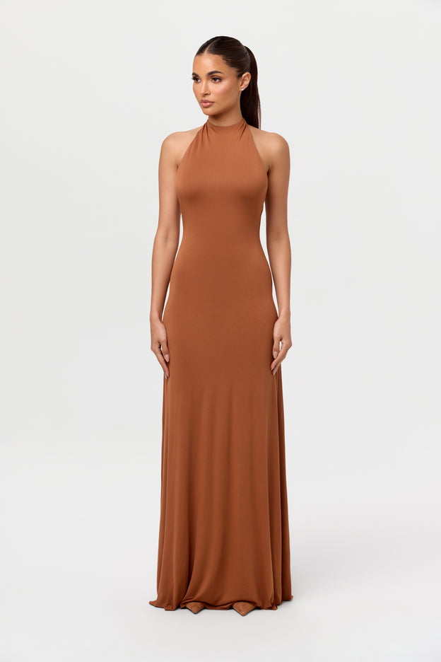 Modal Halter Maxi Dress