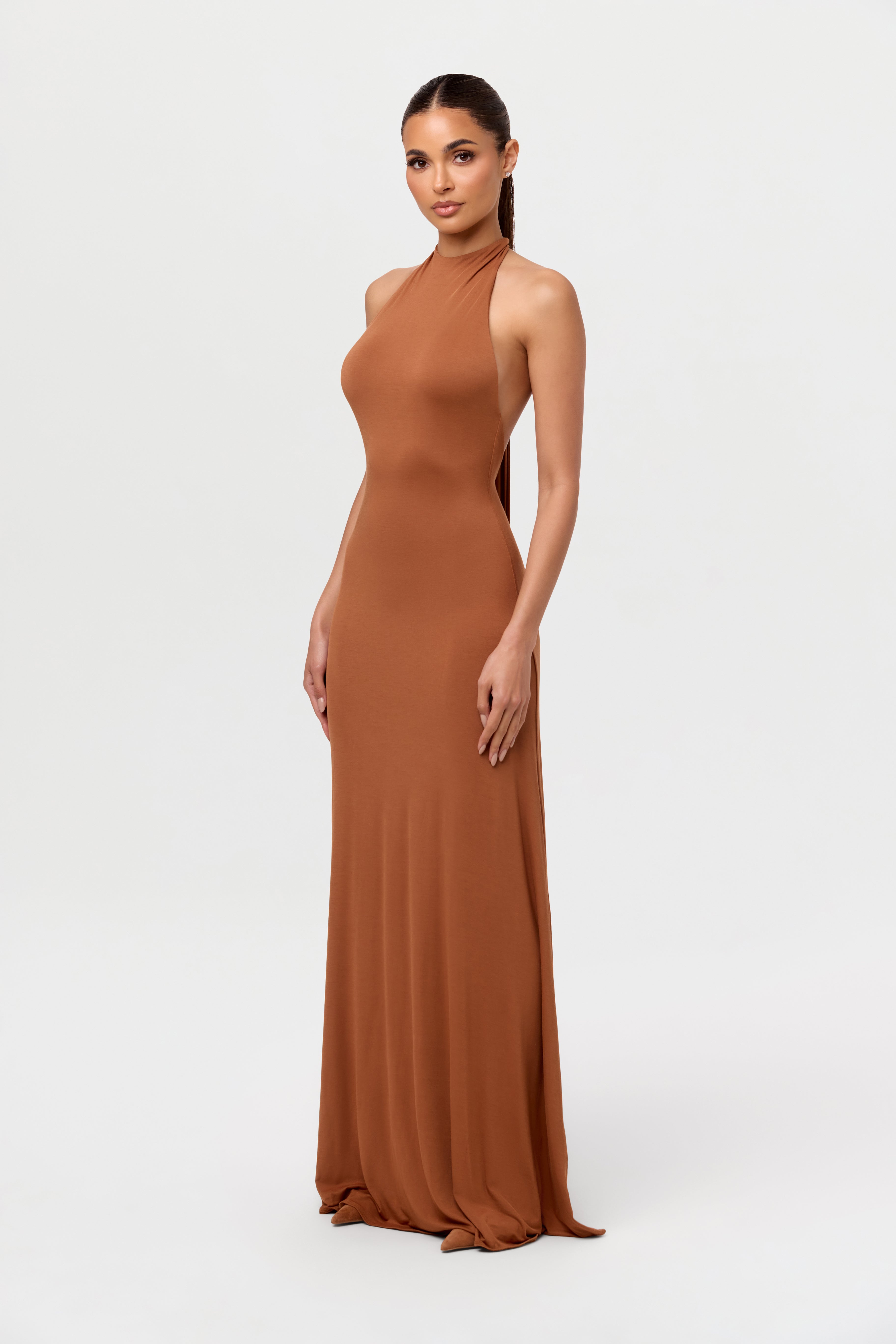 Modal Halter Maxi Dress