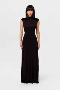 Hourglass Cap Sleeve Maxi Dress