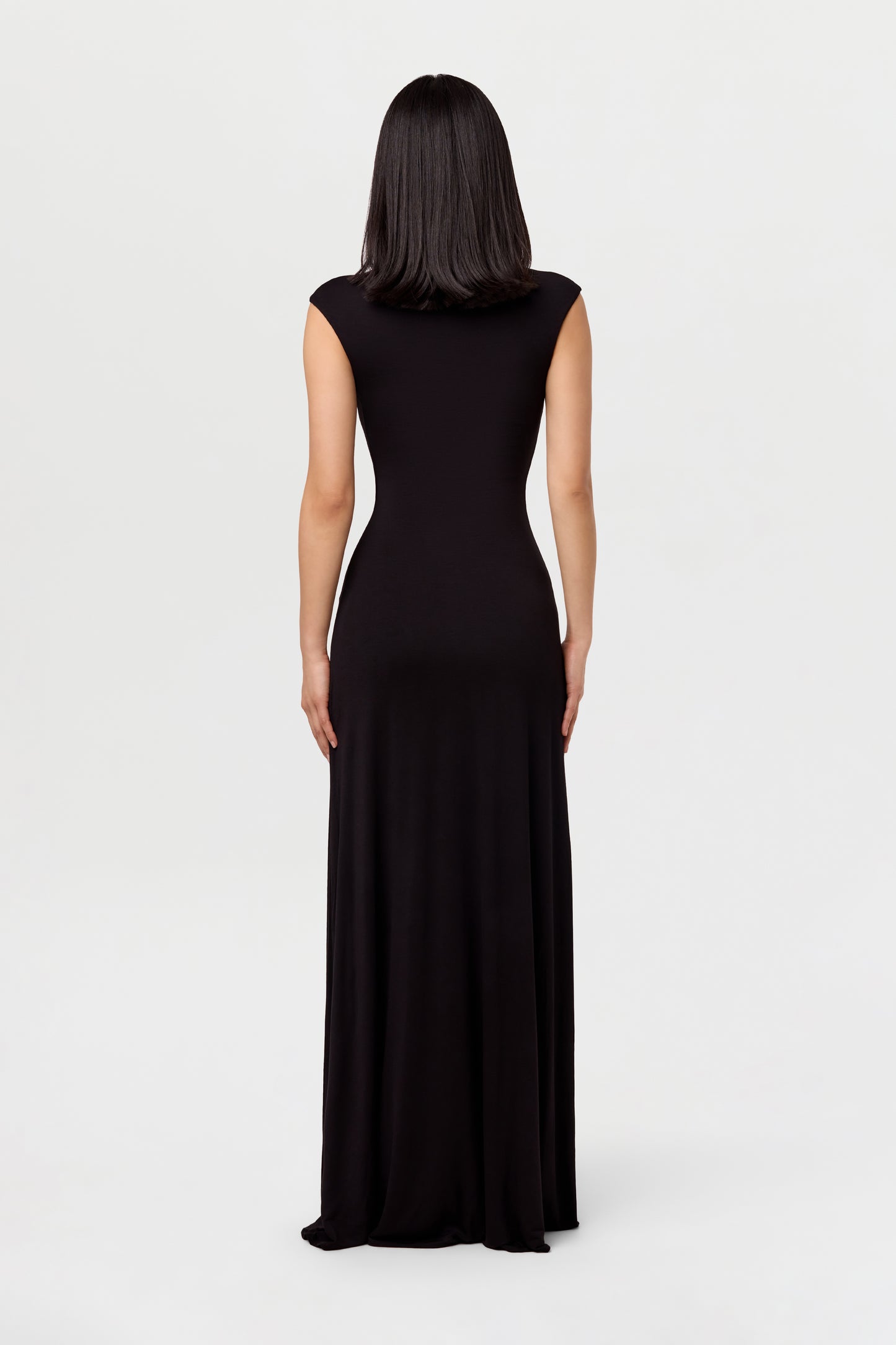 Modal Cap Sleeve A-Line Maxi Dress