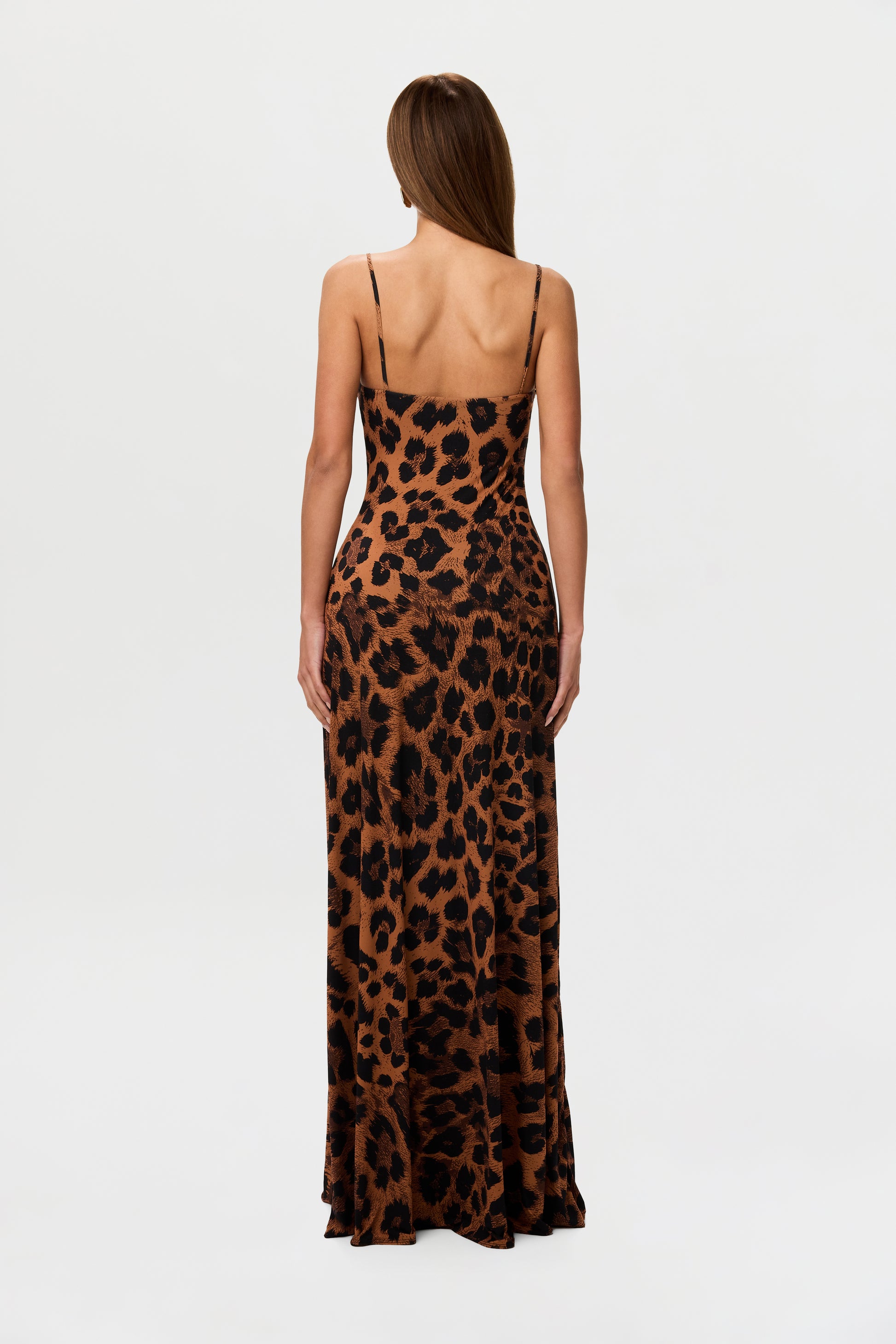 Naked Print A-Line Maxi Dress