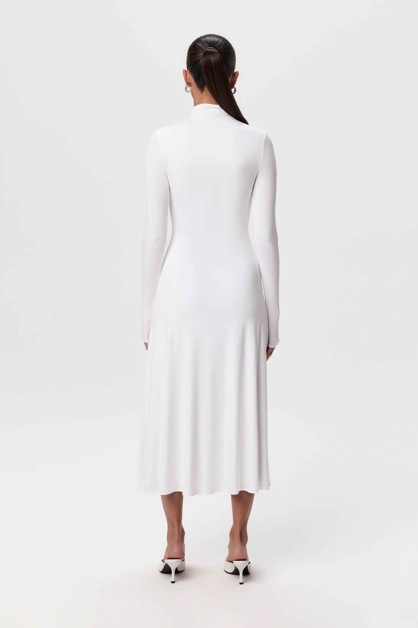 Smooth A-Line Midi Dress