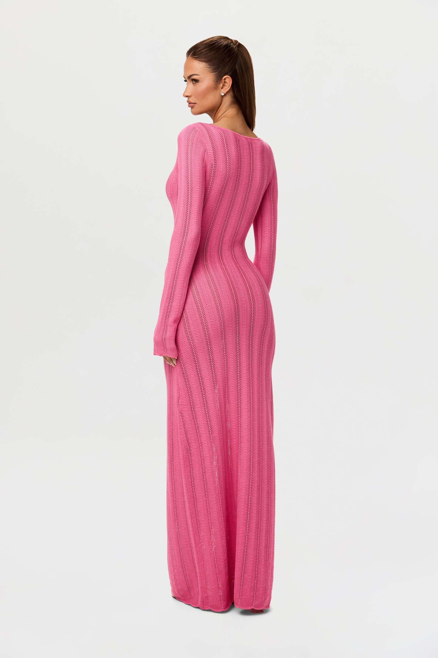 Knit V-Neck Maxi Dress