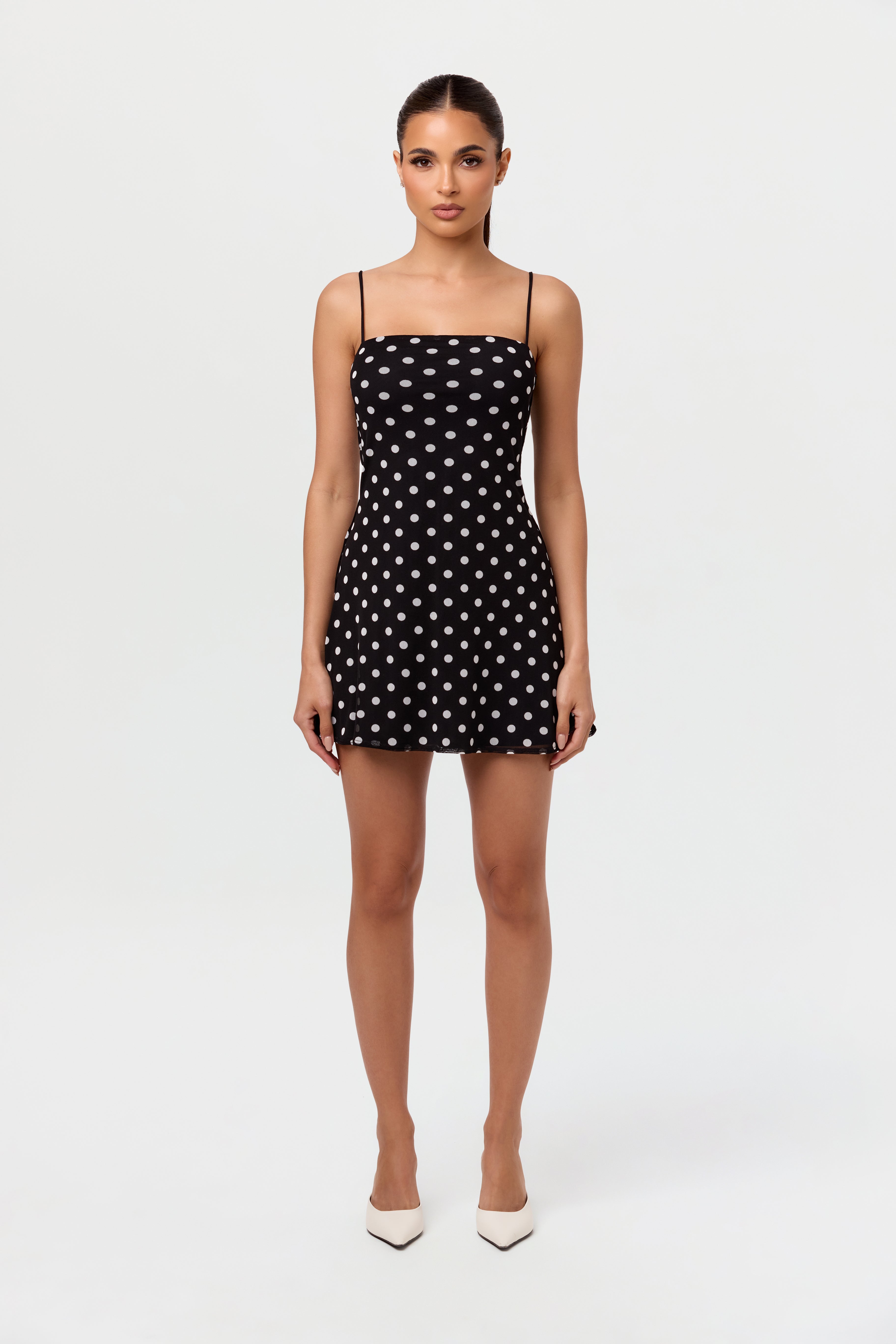 Polka Dot A-Line Mini Dress