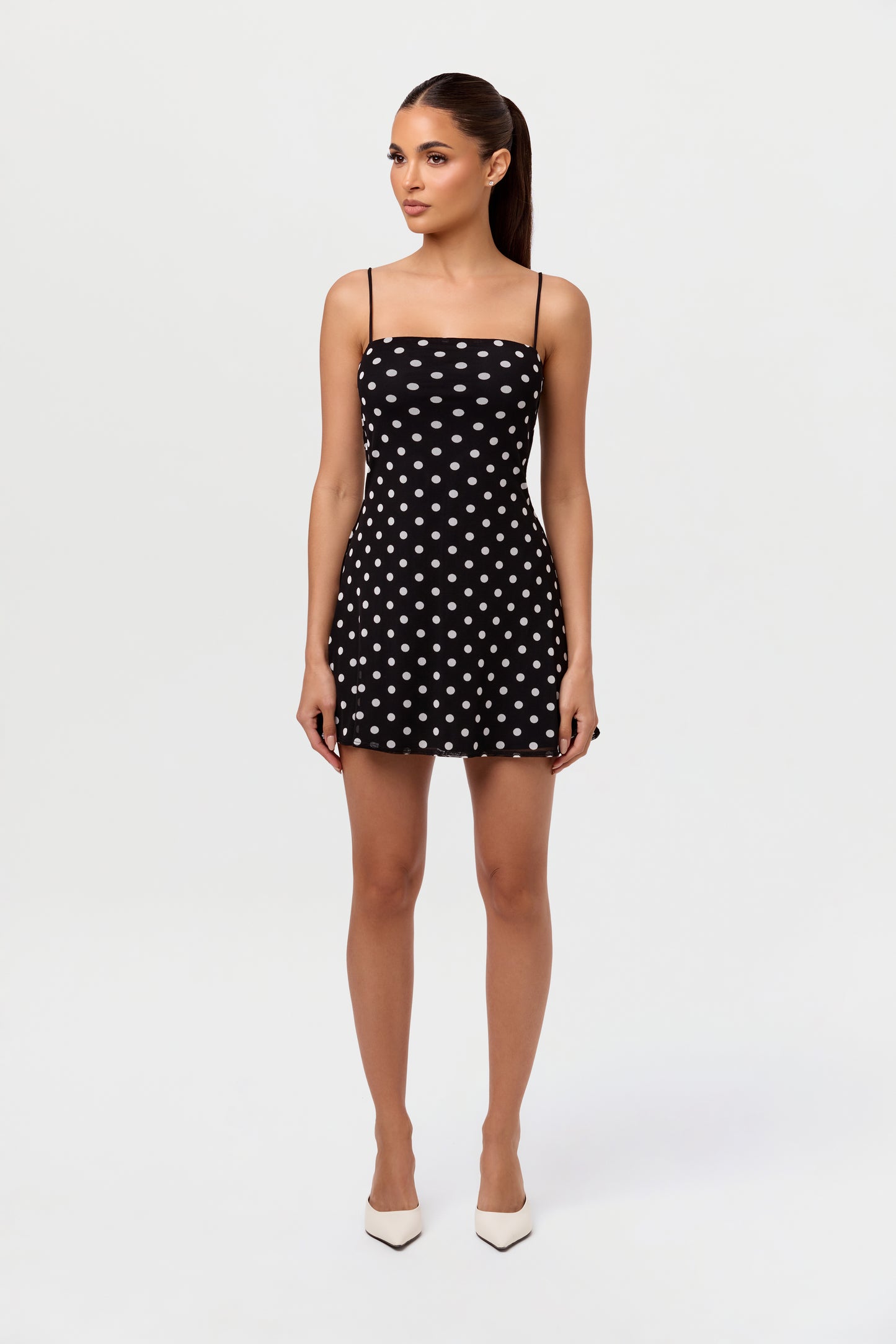 Polka Dot A-Line Mini Dress