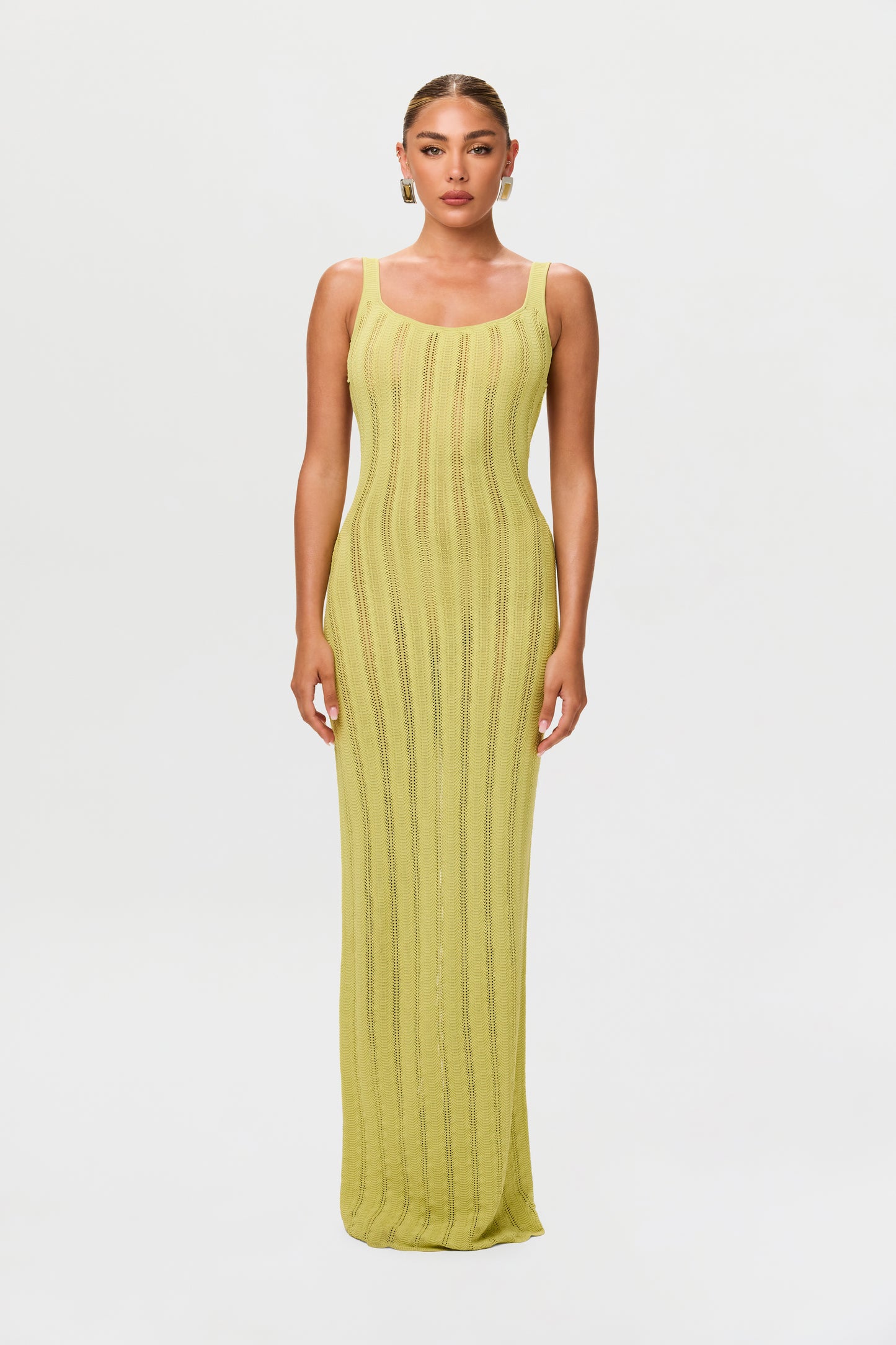 Knit Open Back Maxi Dress