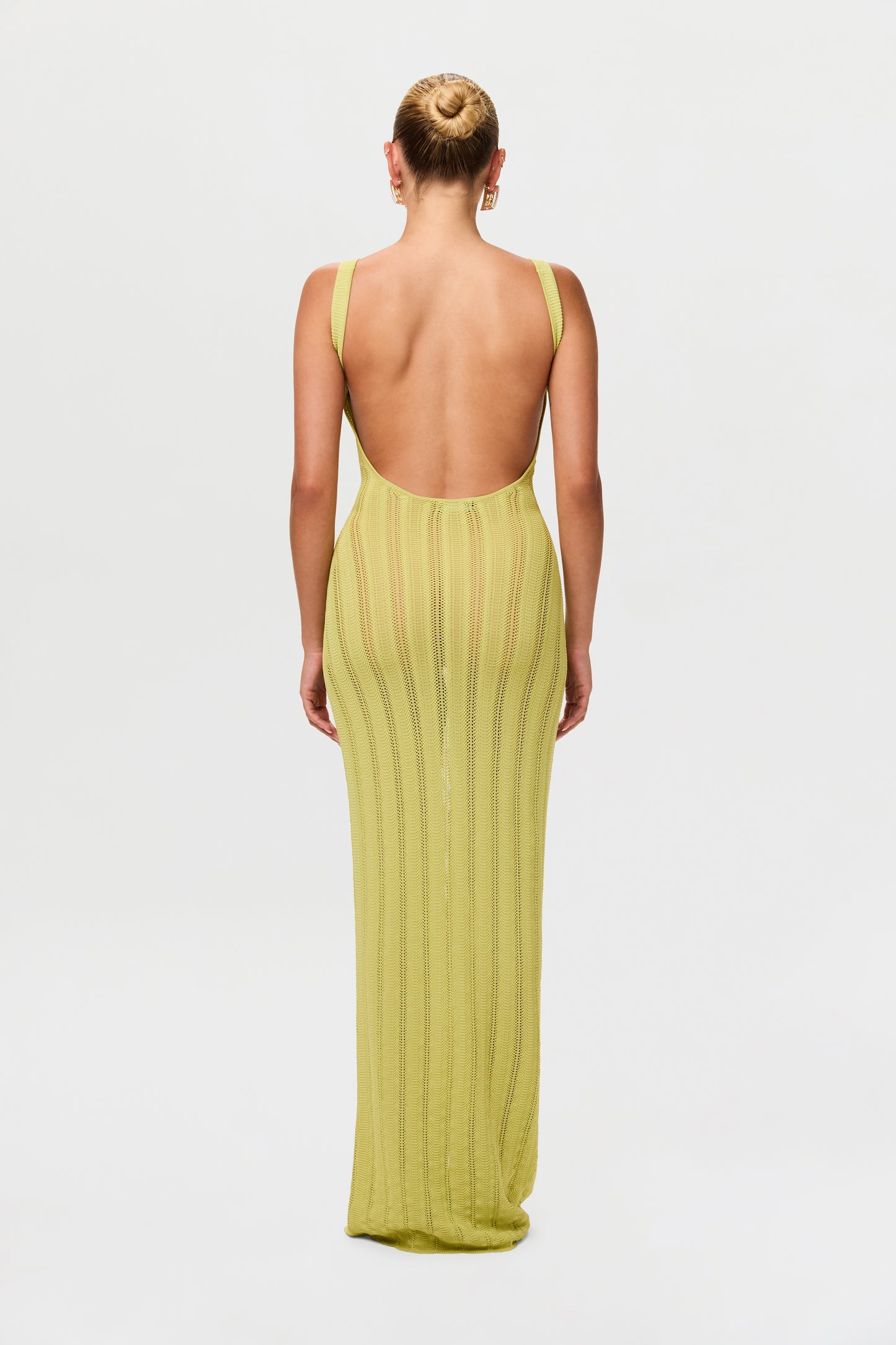 Knit Open Back Maxi Dress