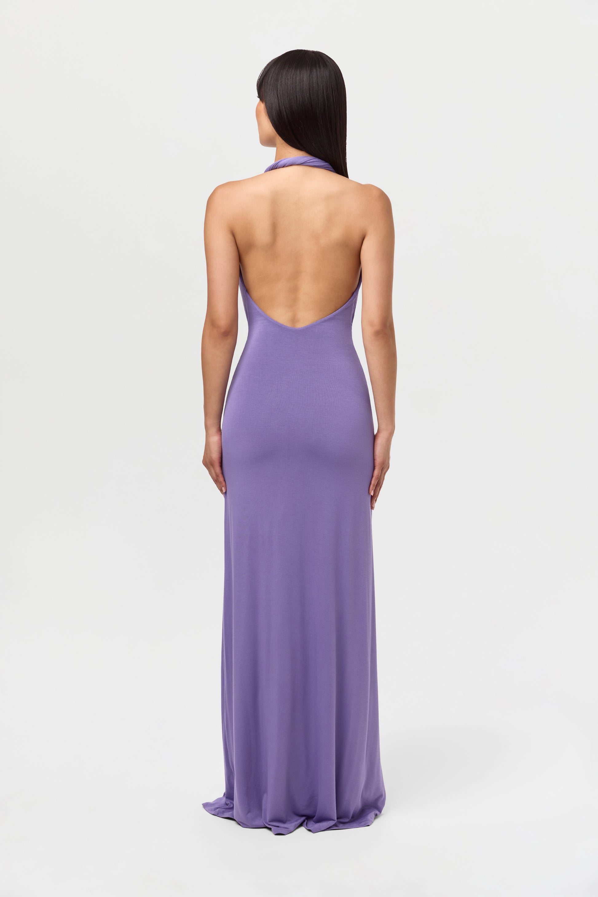 naked wardrobe halter dress Naked Halter Braid Maxi Dress, Dark Chocolate / S