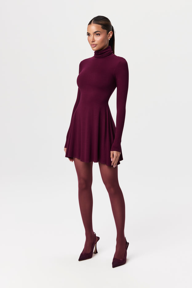 NW Turtleneck A-Line Mini Dress