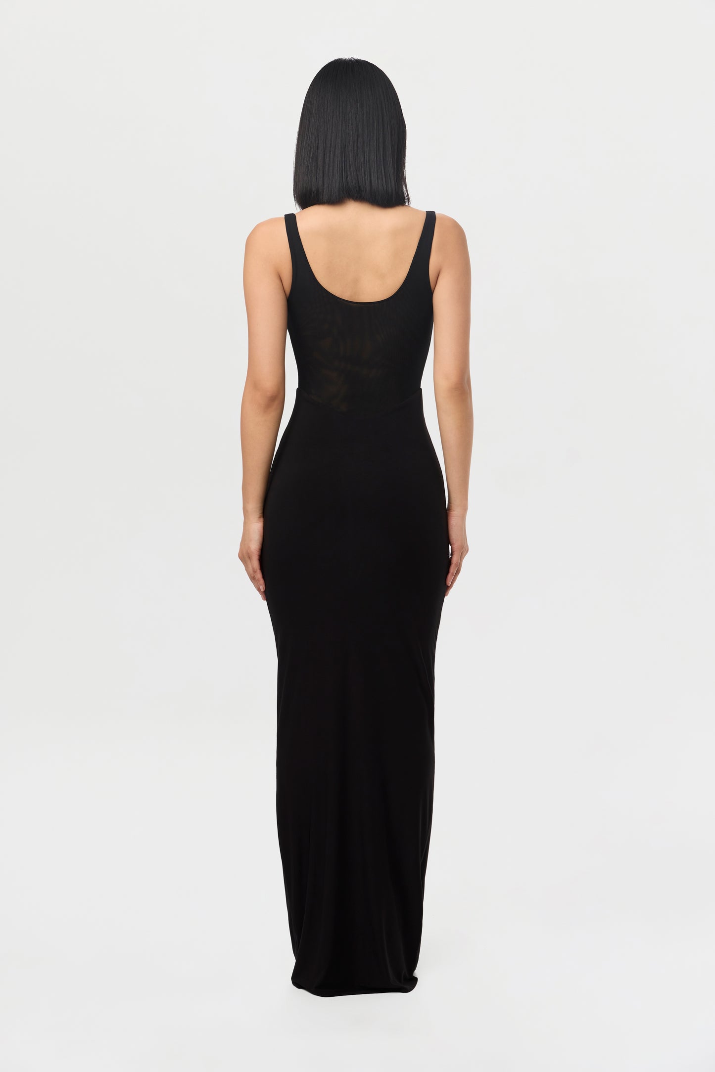 Hourglass Mesh Tank Maxi Dress