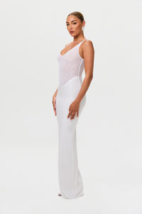 Hourglass Mesh Tank Maxi Dress