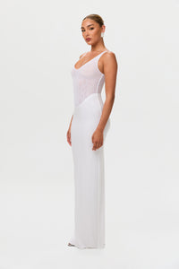 Hourglass Mesh Tank Maxi Dress
