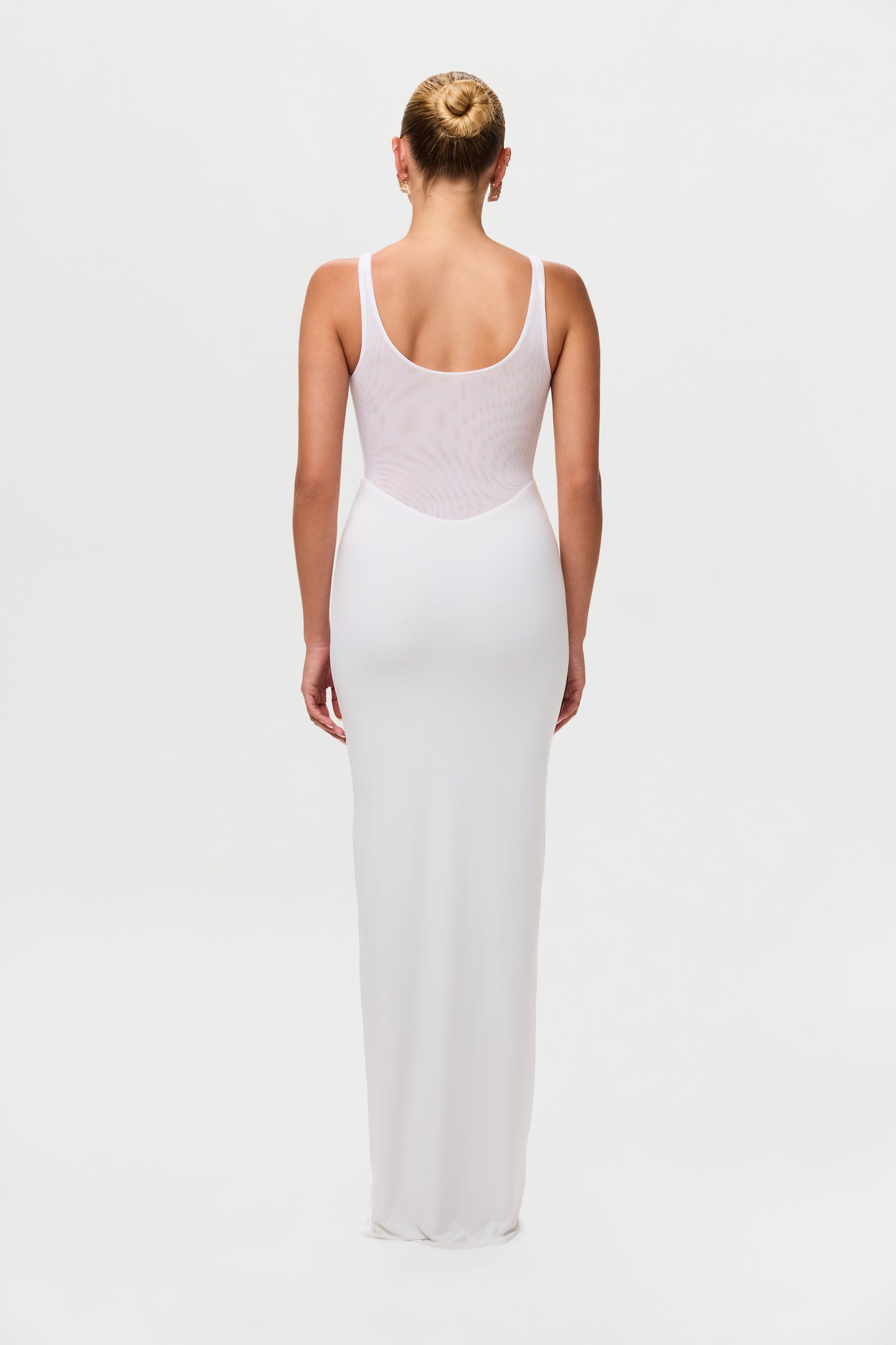 Hourglass Mesh Tank Maxi Dress