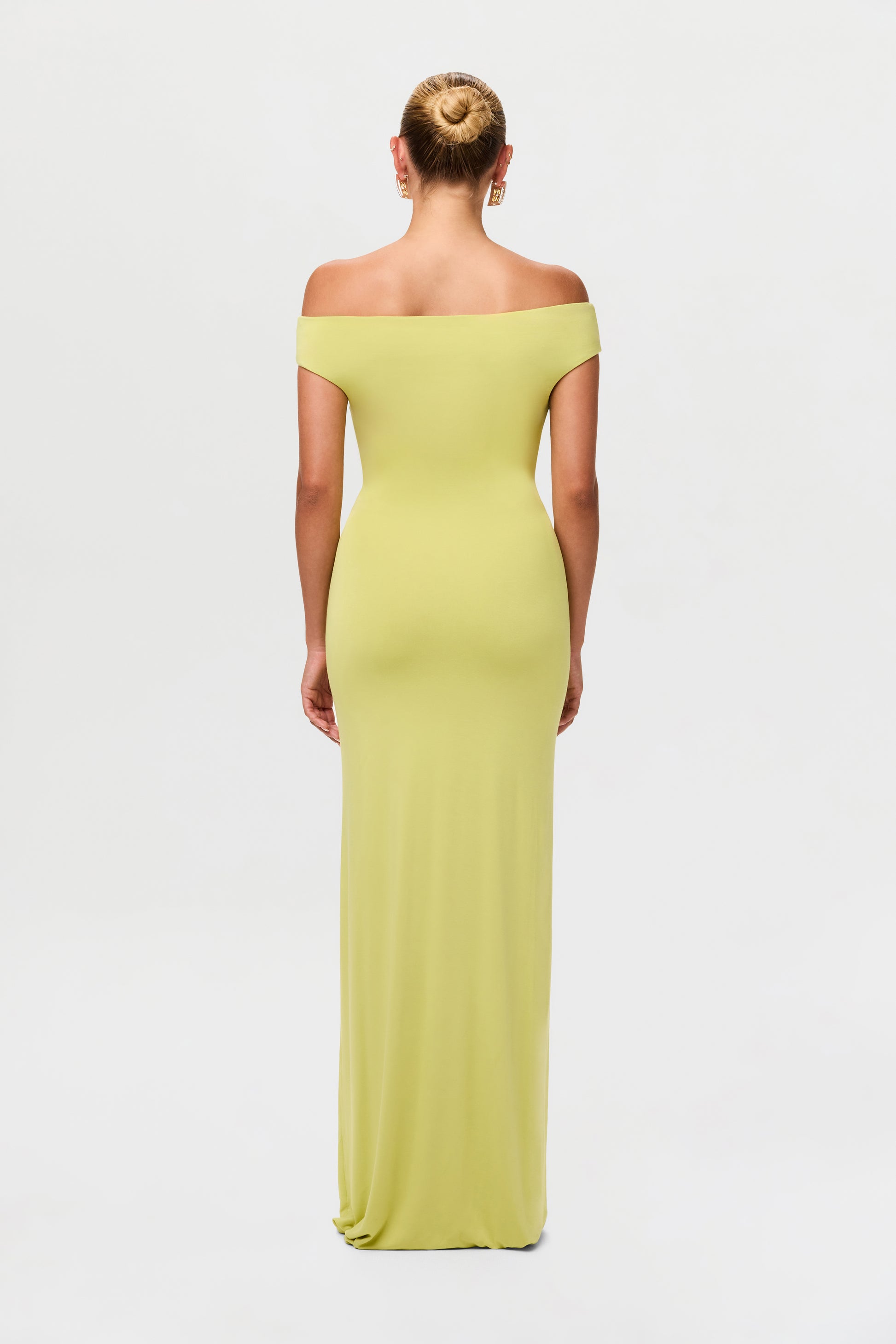 Smooth Off-Shoulder Maxi Dress