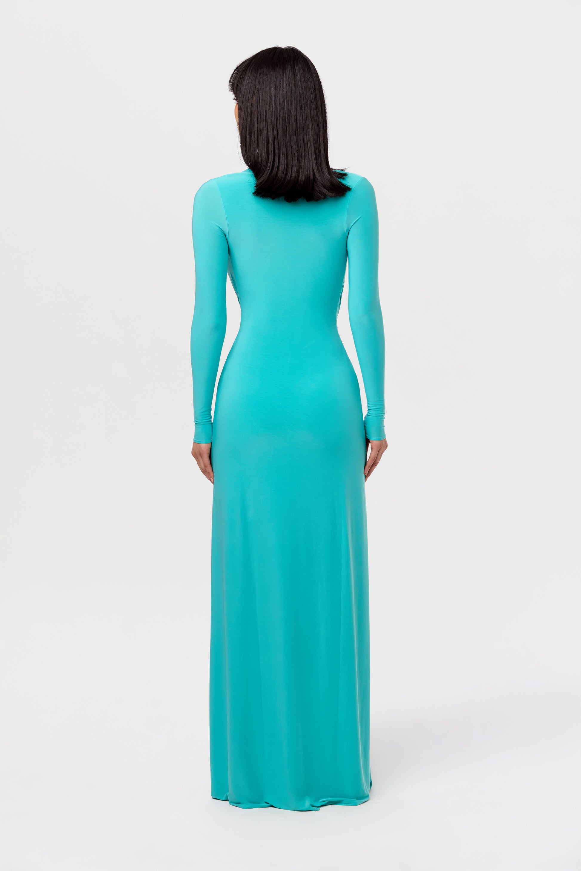 Hourglass Plunge Draped Tie Dress Hourglass Plunge Draped Tie Dress