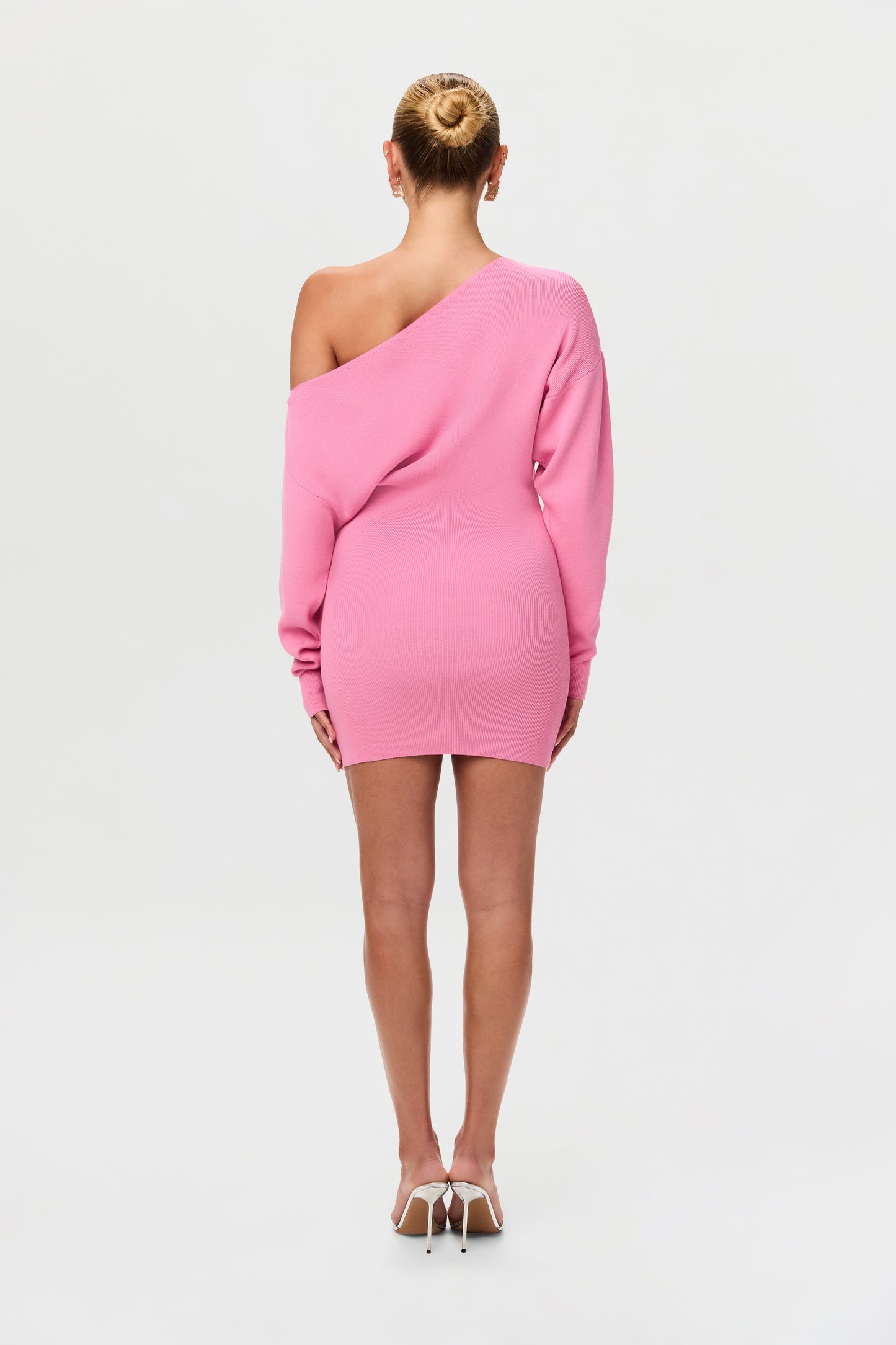 Knit Off-Shoulder Mini Dress