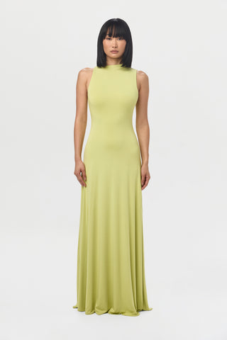Smooth Sleeveless A-Line Maxi Dress