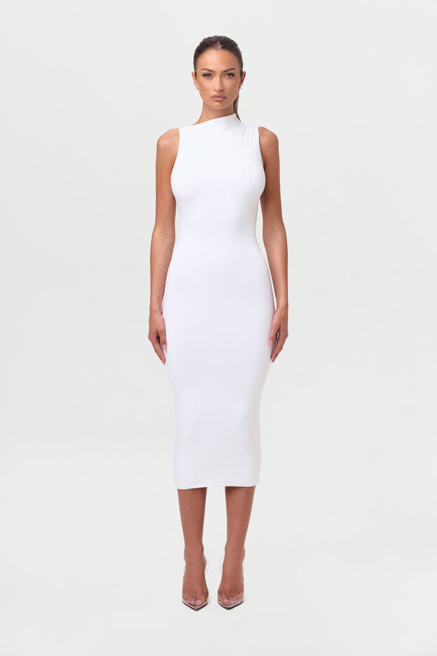 Smooth Sleeveless Midi Dress