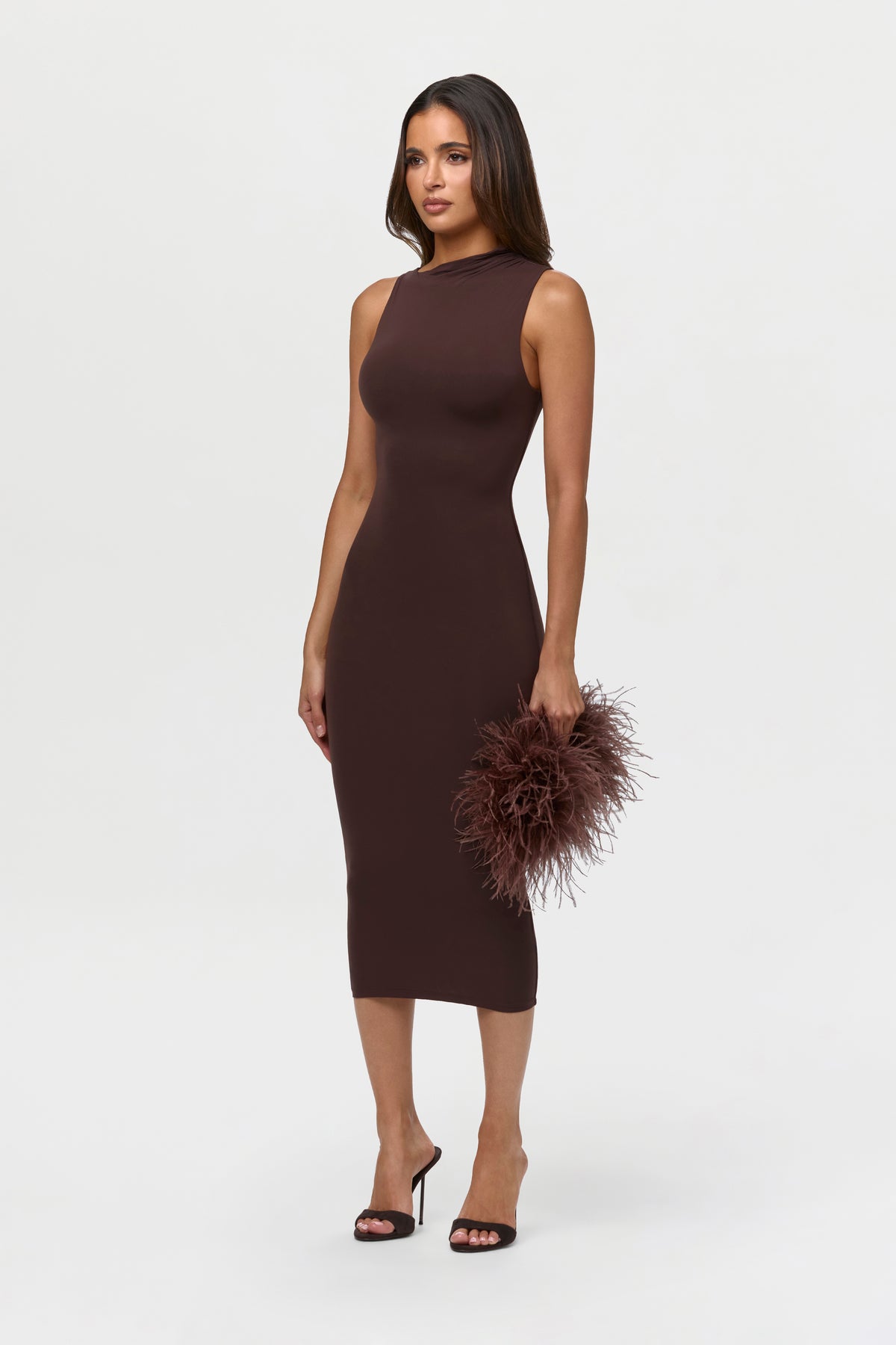 Naked Sleeveless Midi Dress
