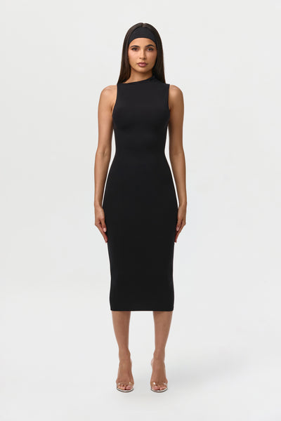 Women's Naked Sleeveless Midi Dress by Naked Wardrobe, Black / M Women's Naked Sleeveless Midi Dress by Naked Wardrobe, Black / M